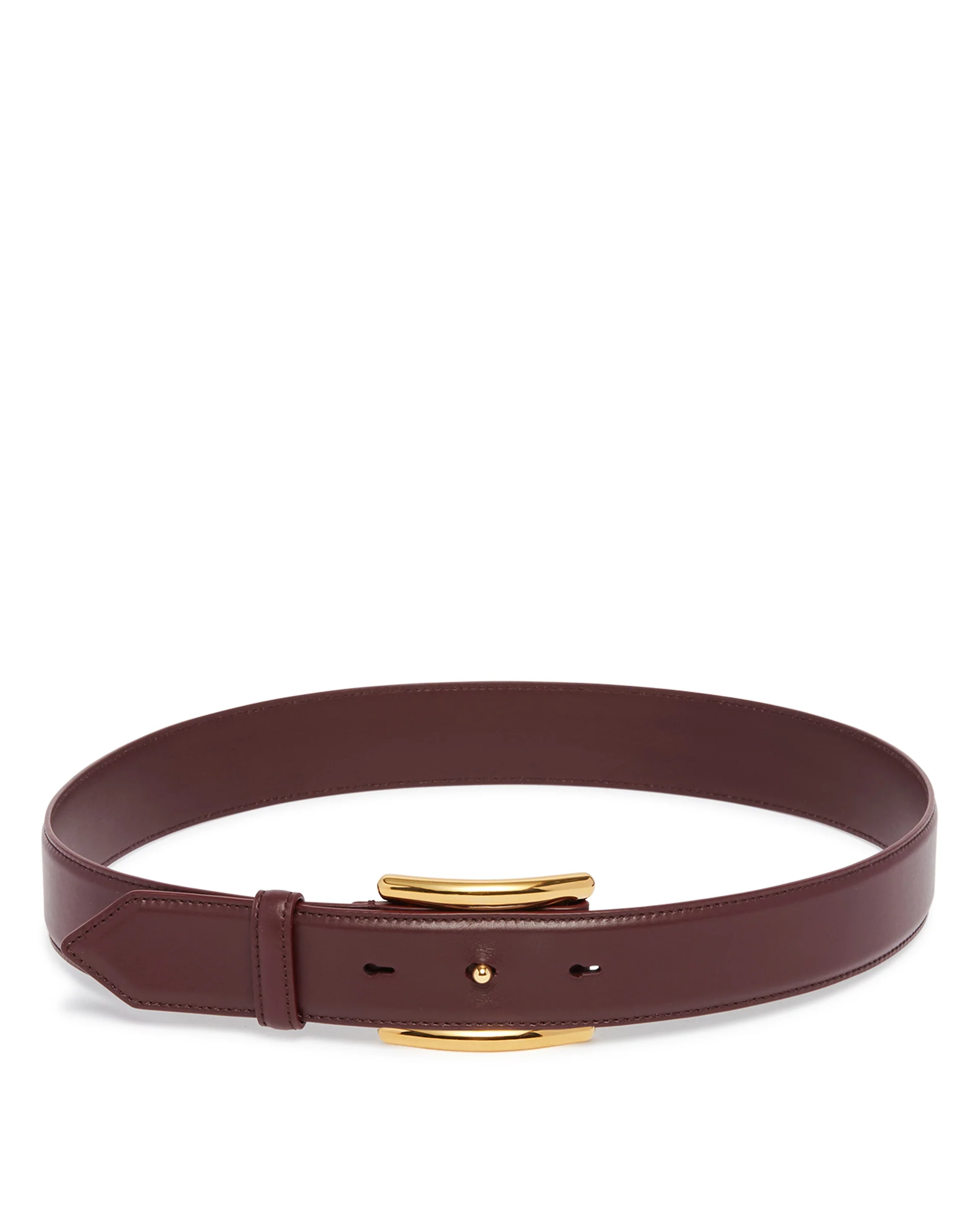Cintura Curve In Pelle Burgundy