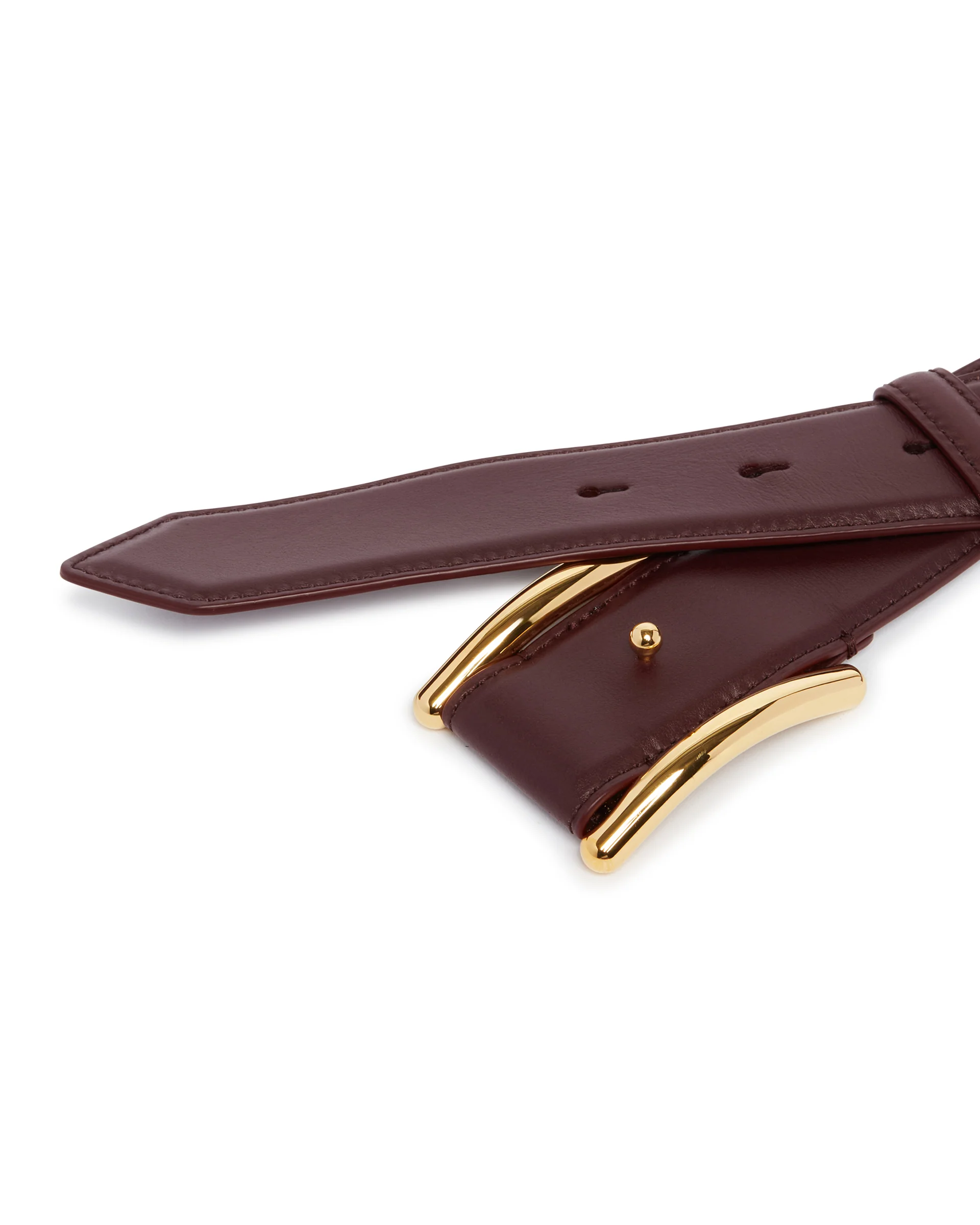 Cintura Curve In Pelle Burgundy - Image 3