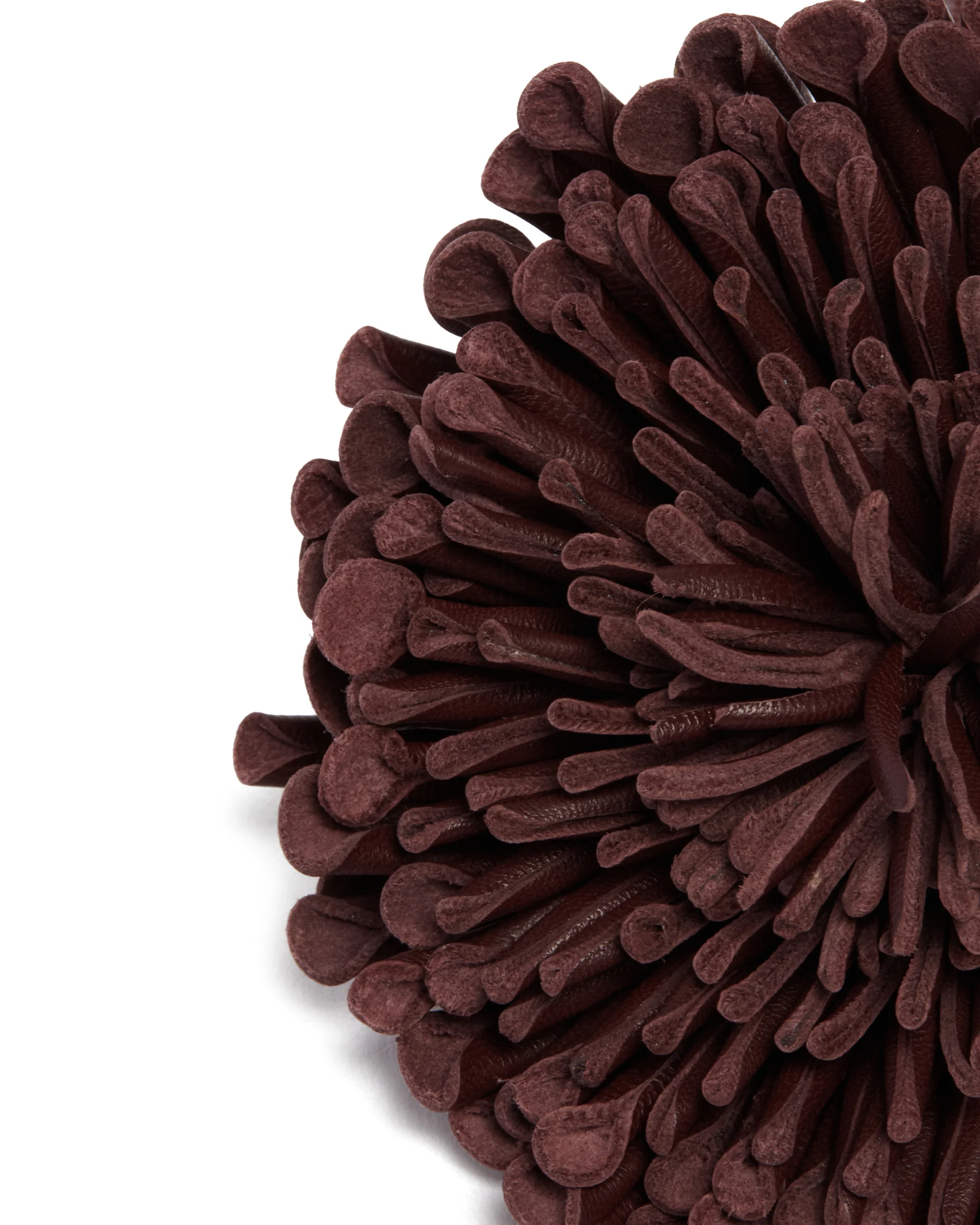 Choker Fiore In Pelle Burgundy - Image 4