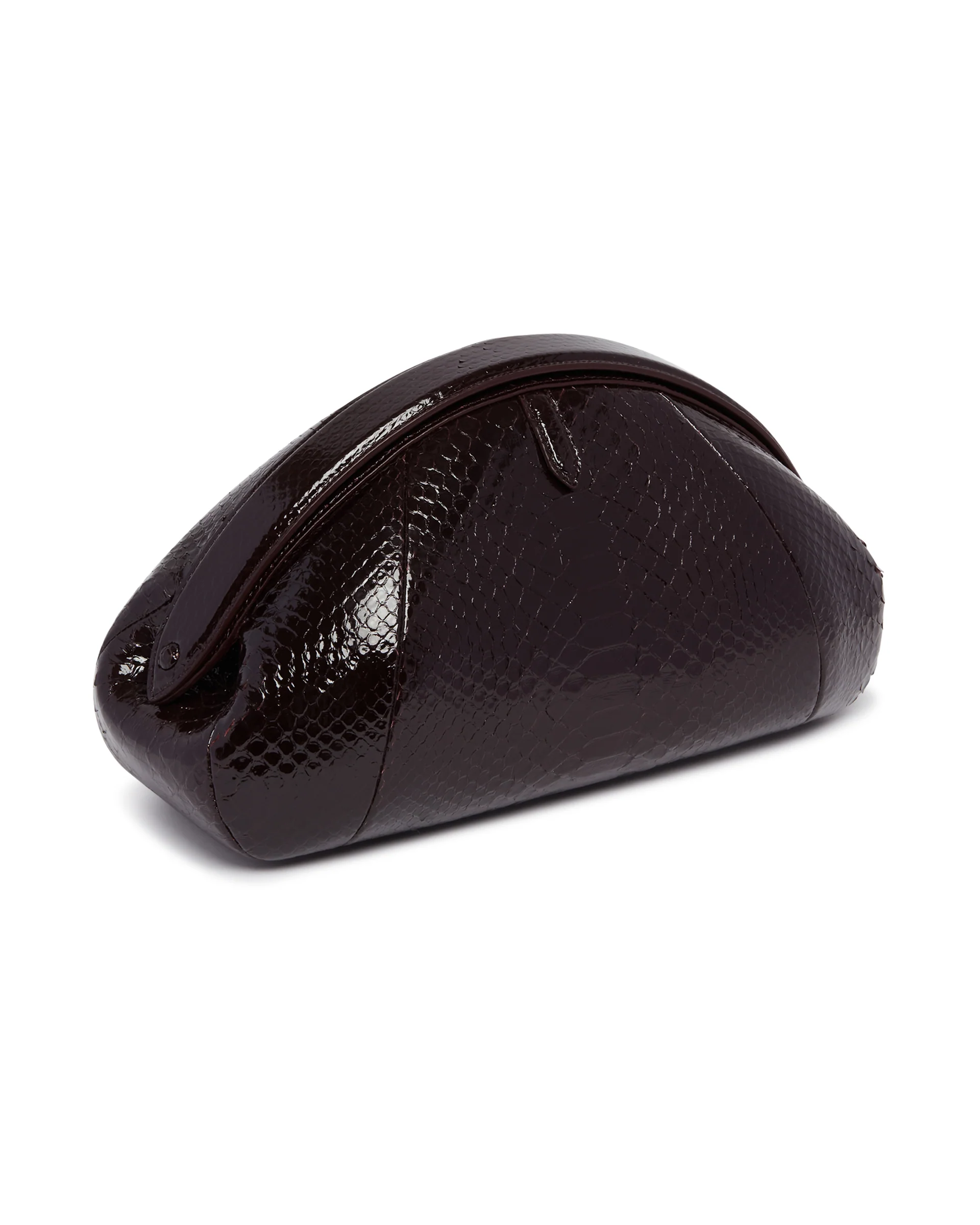 Clutch In Pitone Burgundy - Image 3