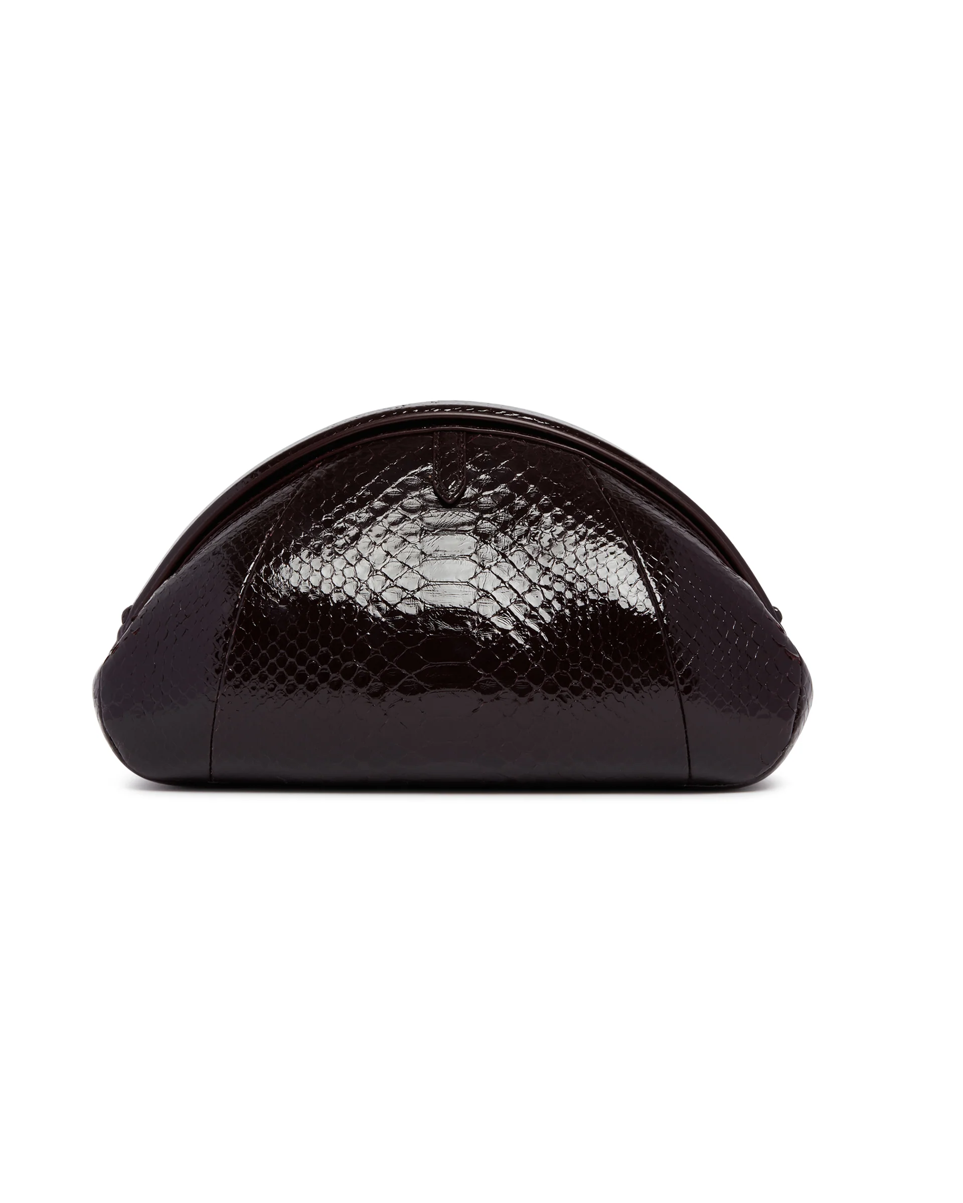 Clutch In Pitone Burgundy - Image 6