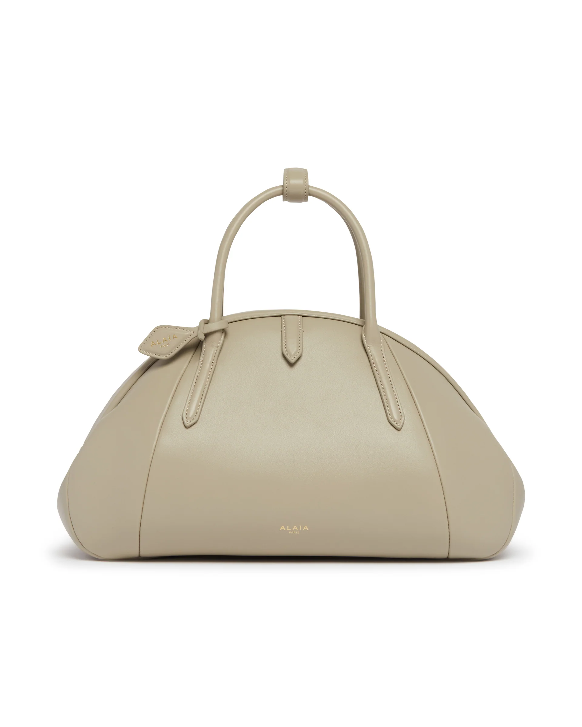 Borsa A Mano Purse In Pelle Grigia - Image 2