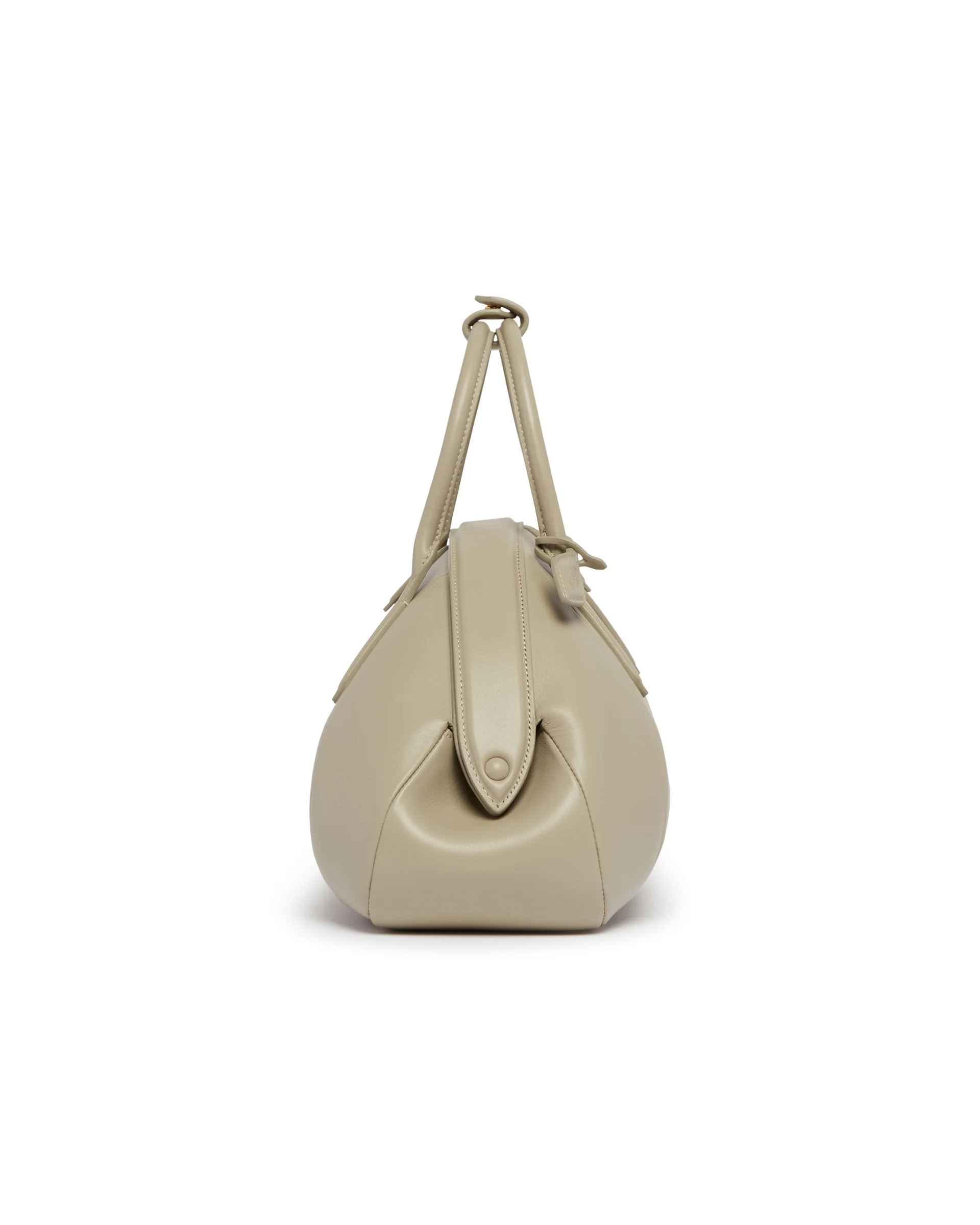 Borsa A Mano Purse In Pelle Grigia - Image 5