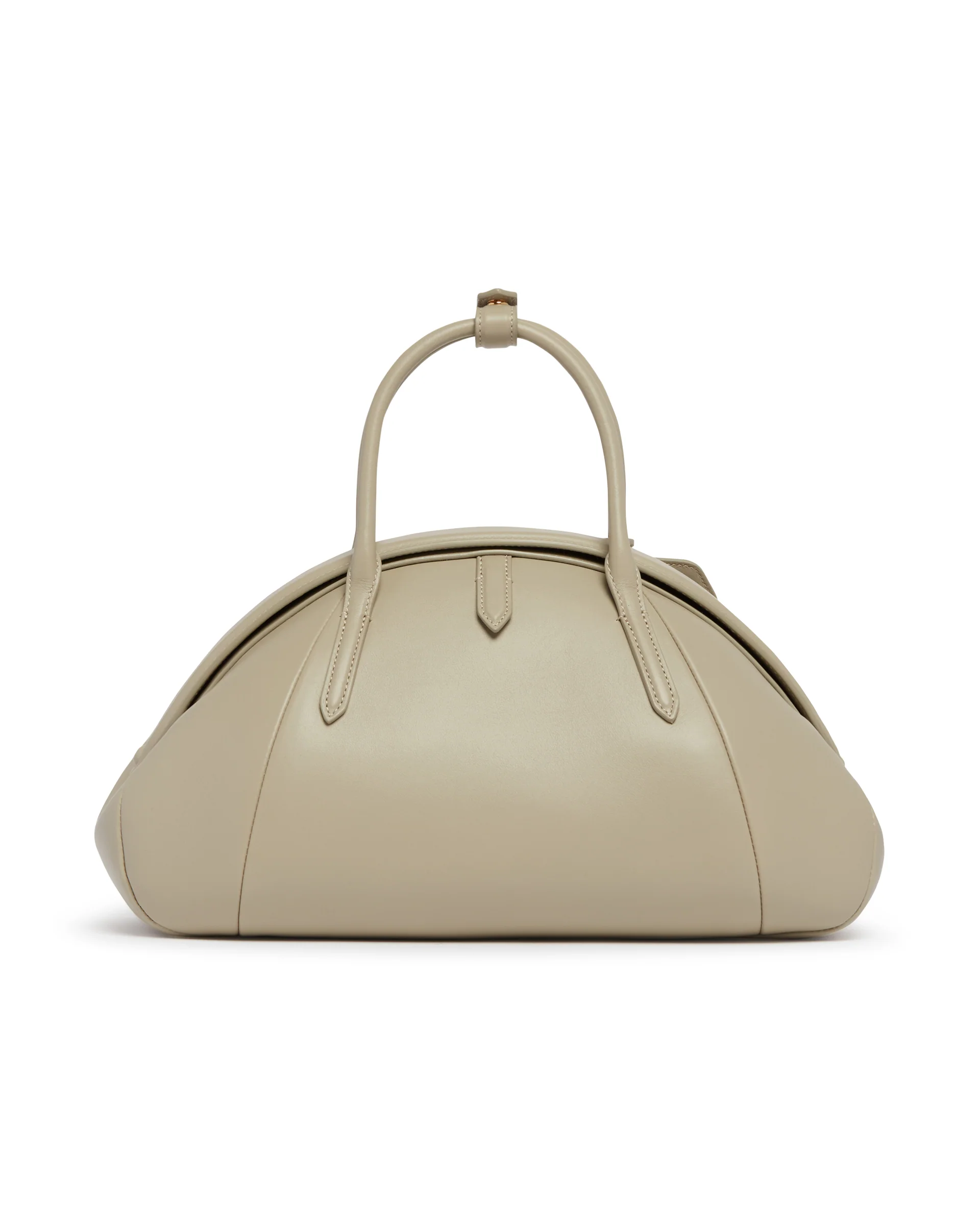 Borsa A Mano Purse In Pelle Grigia - Image 6