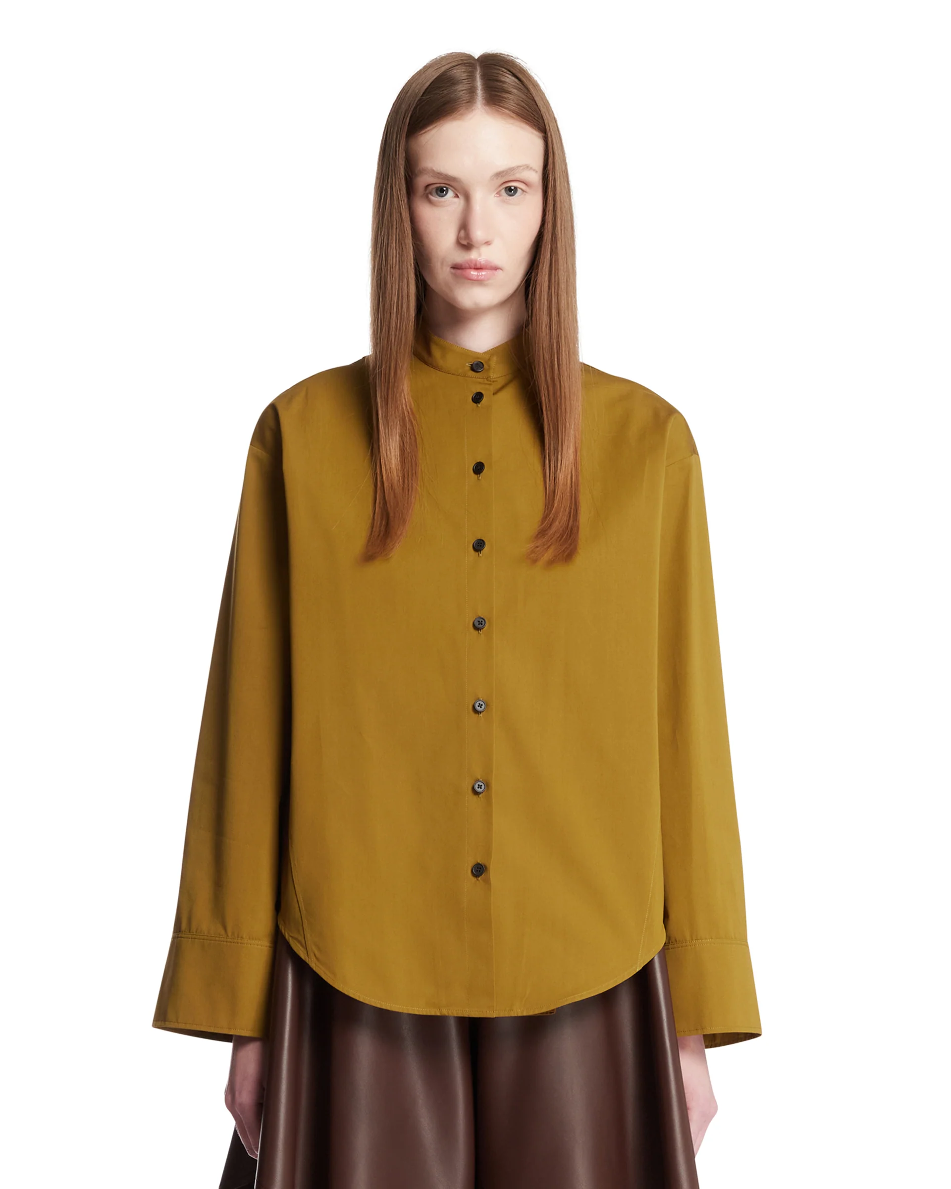 Camicia A Strati Verde