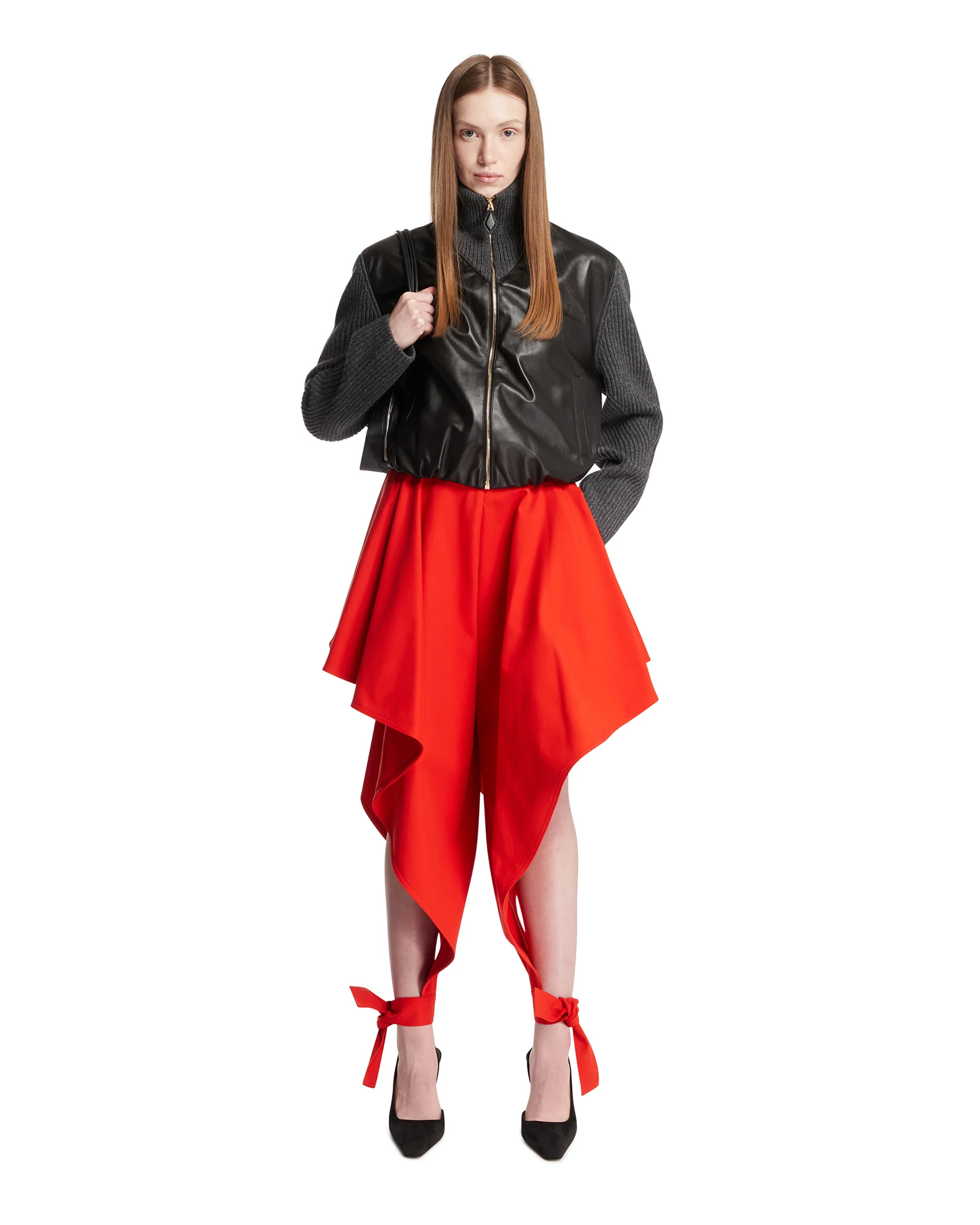 Giacca Varsity In Lana Grigia - Image 3