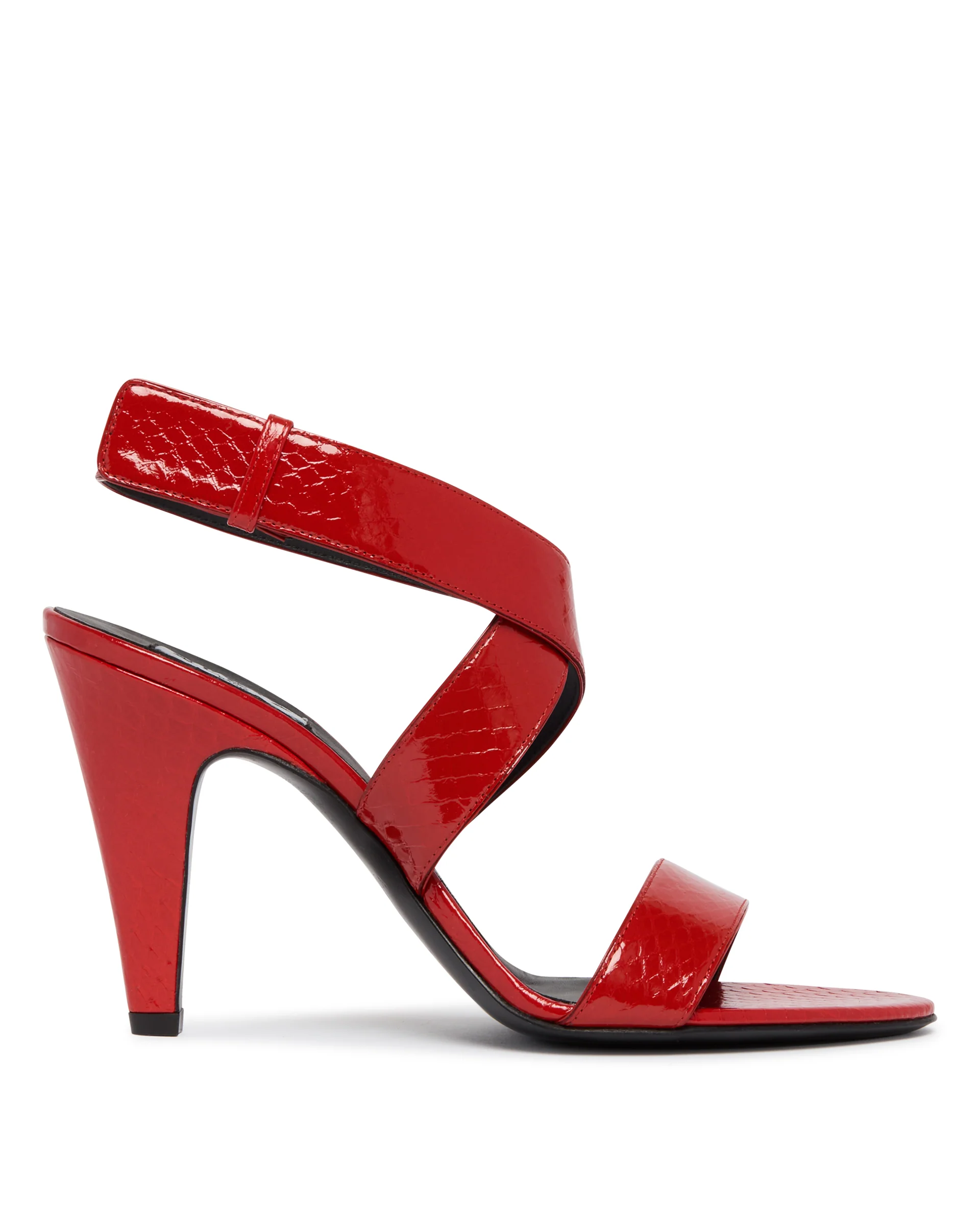 Sandali Cone In Pelle Rossi