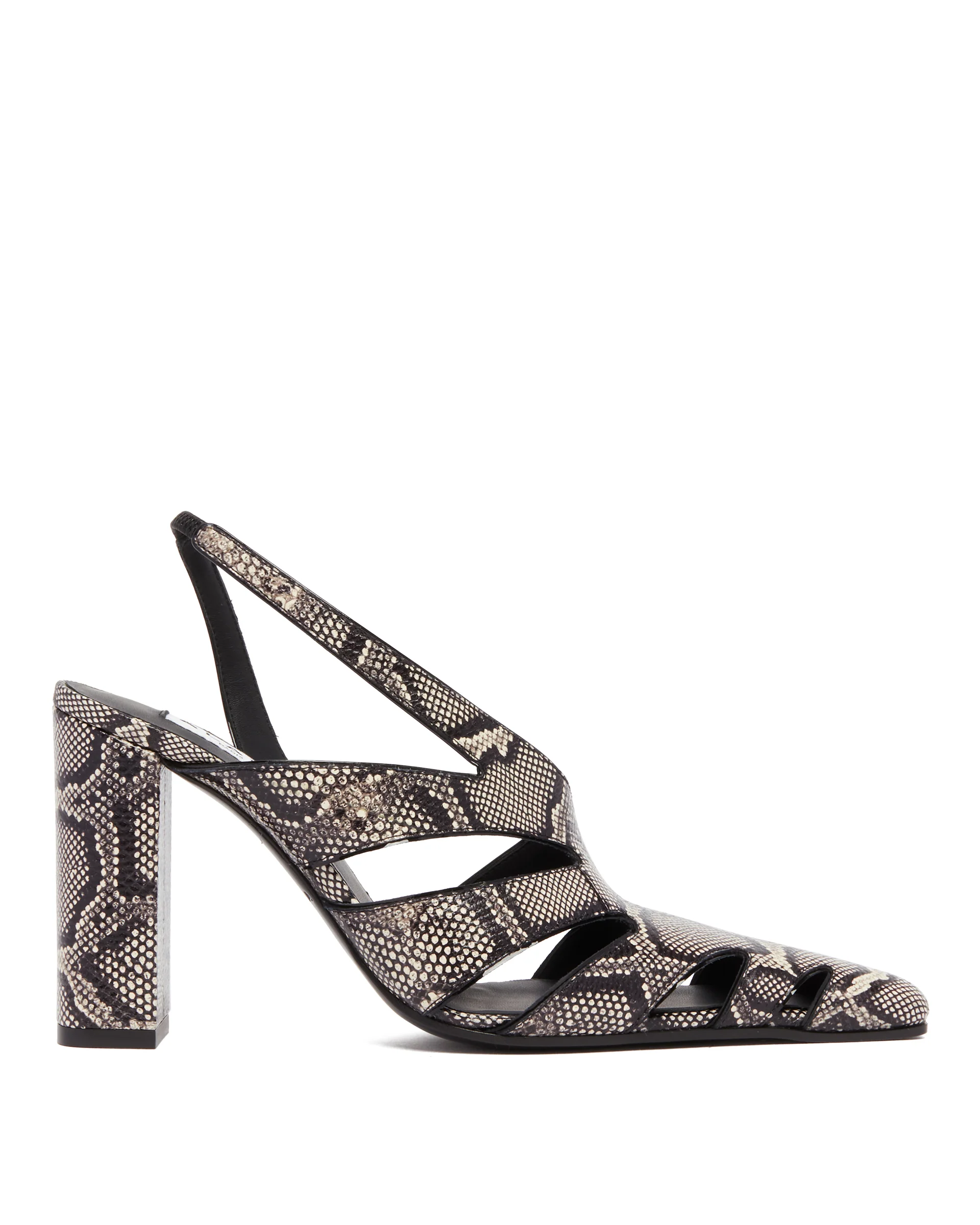 Decollete Slingback Stampa Serpente