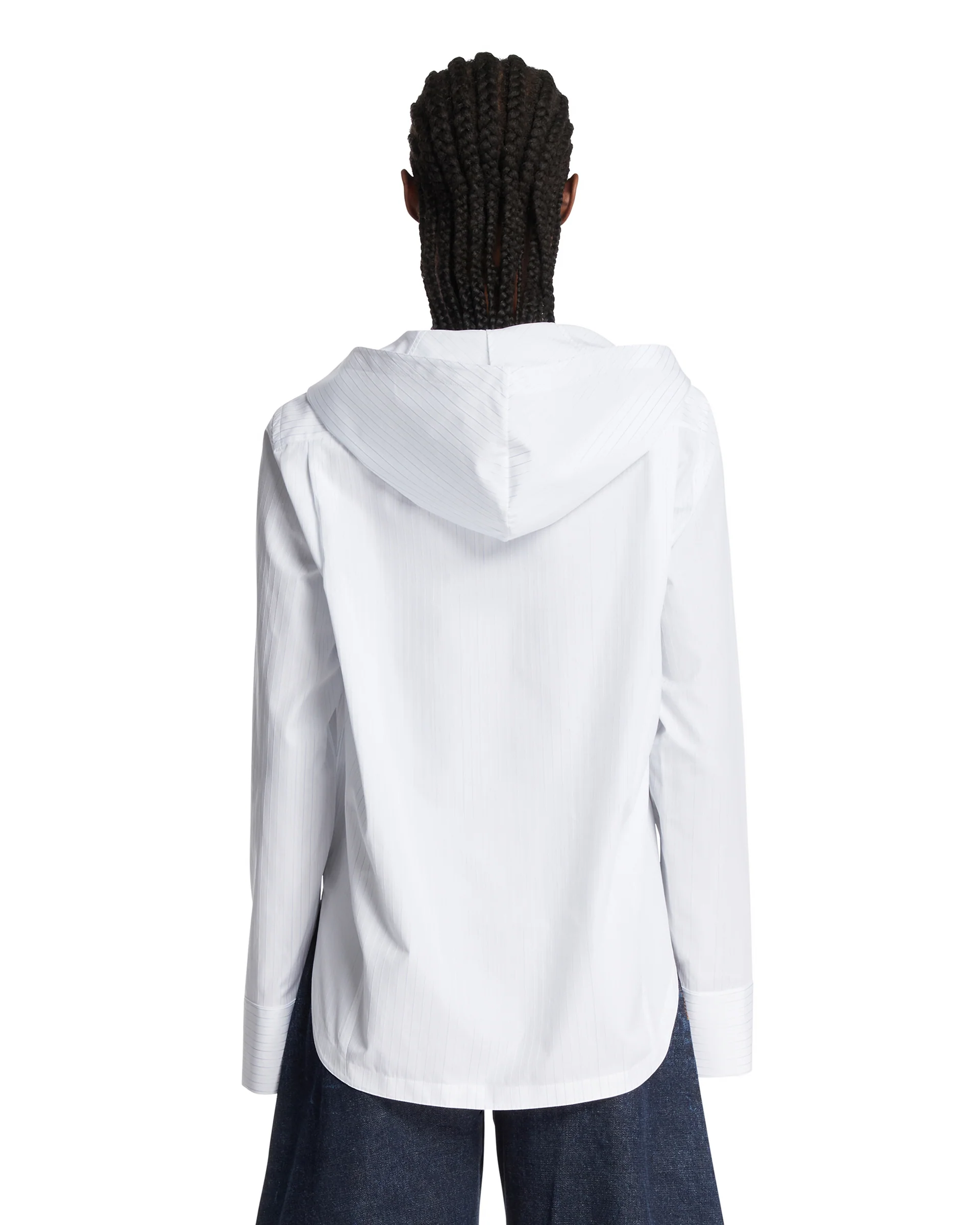 Camicia Con Cappuccio Bianca - Image 5