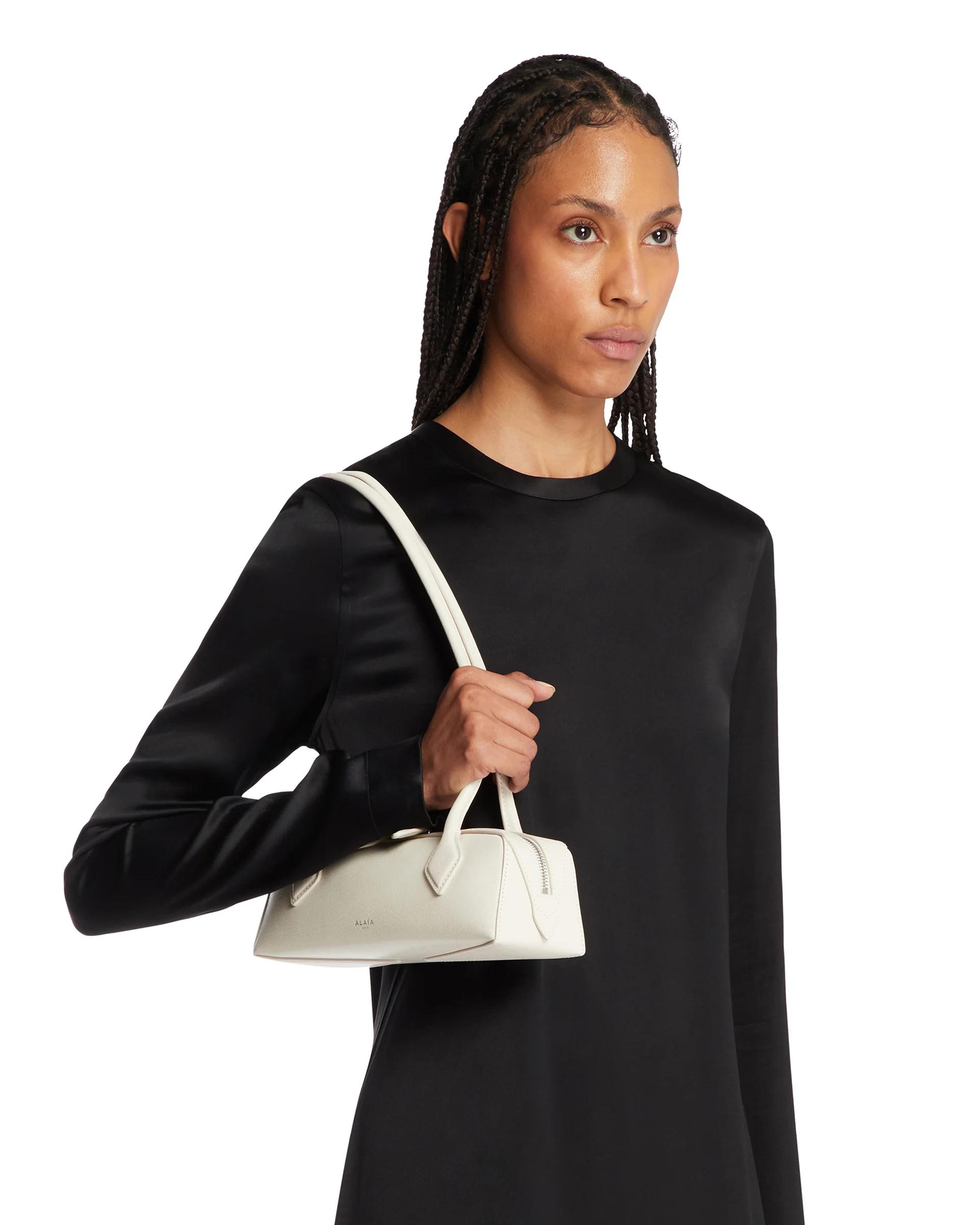 Borsa Le Teckel Piccola in Pelle Bianca - Image 3