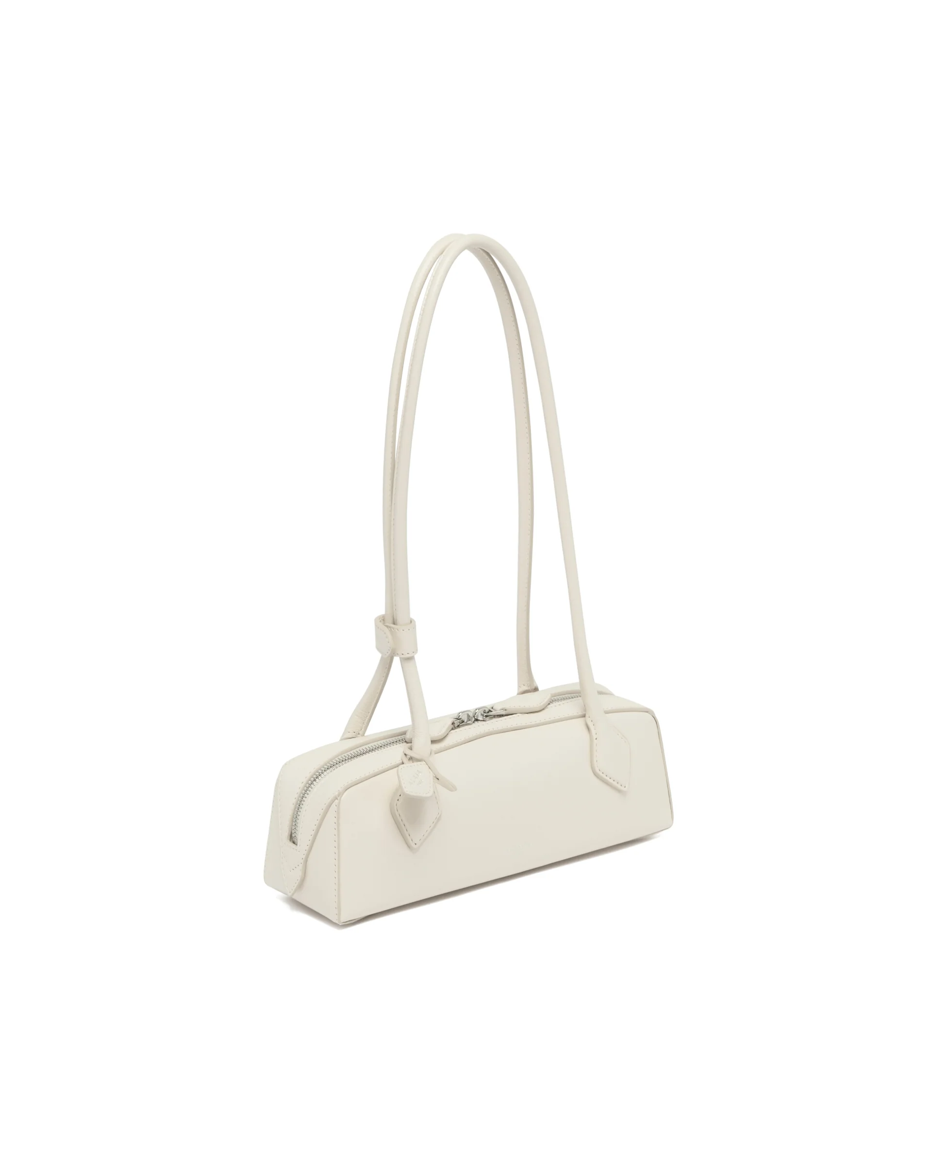 Borsa Le Teckel Piccola in Pelle Bianca - Image 4