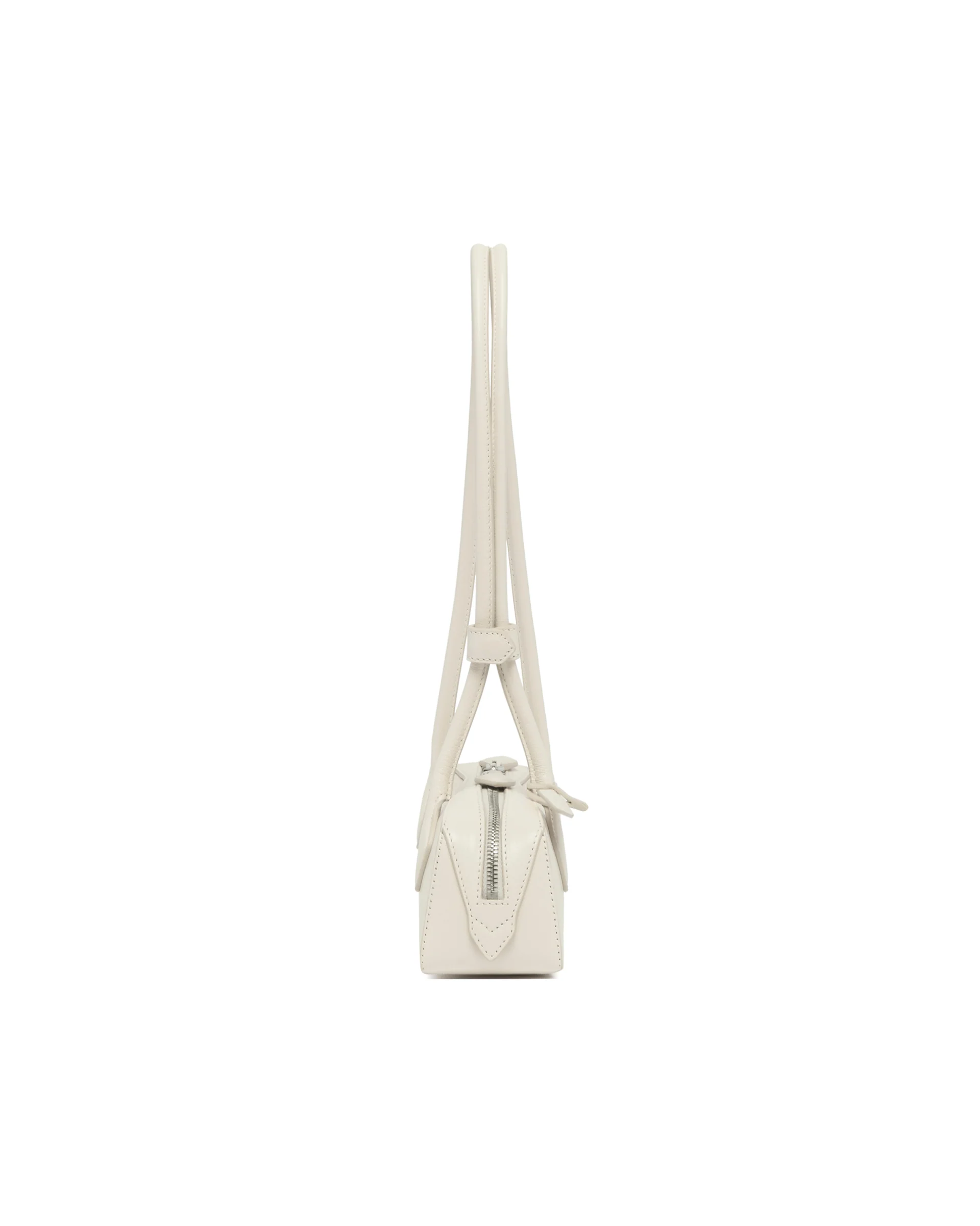 Borsa Le Teckel Piccola in Pelle Bianca - Image 6