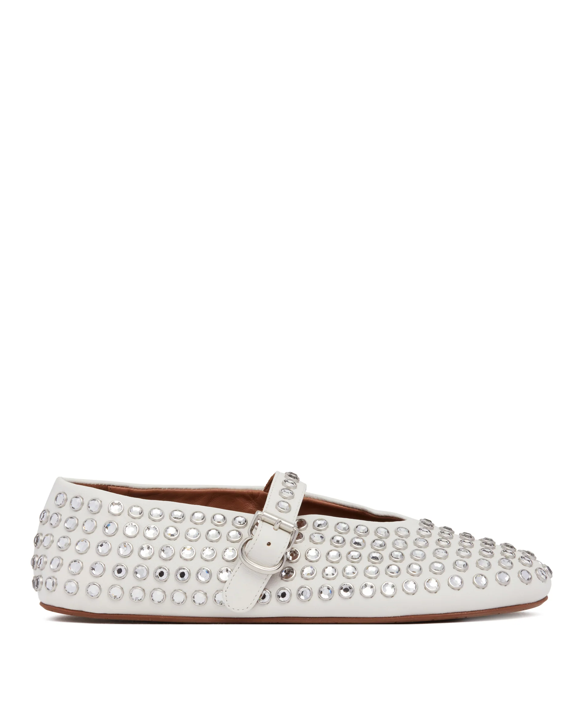 Ballerine Bianche con strass di Alaia
