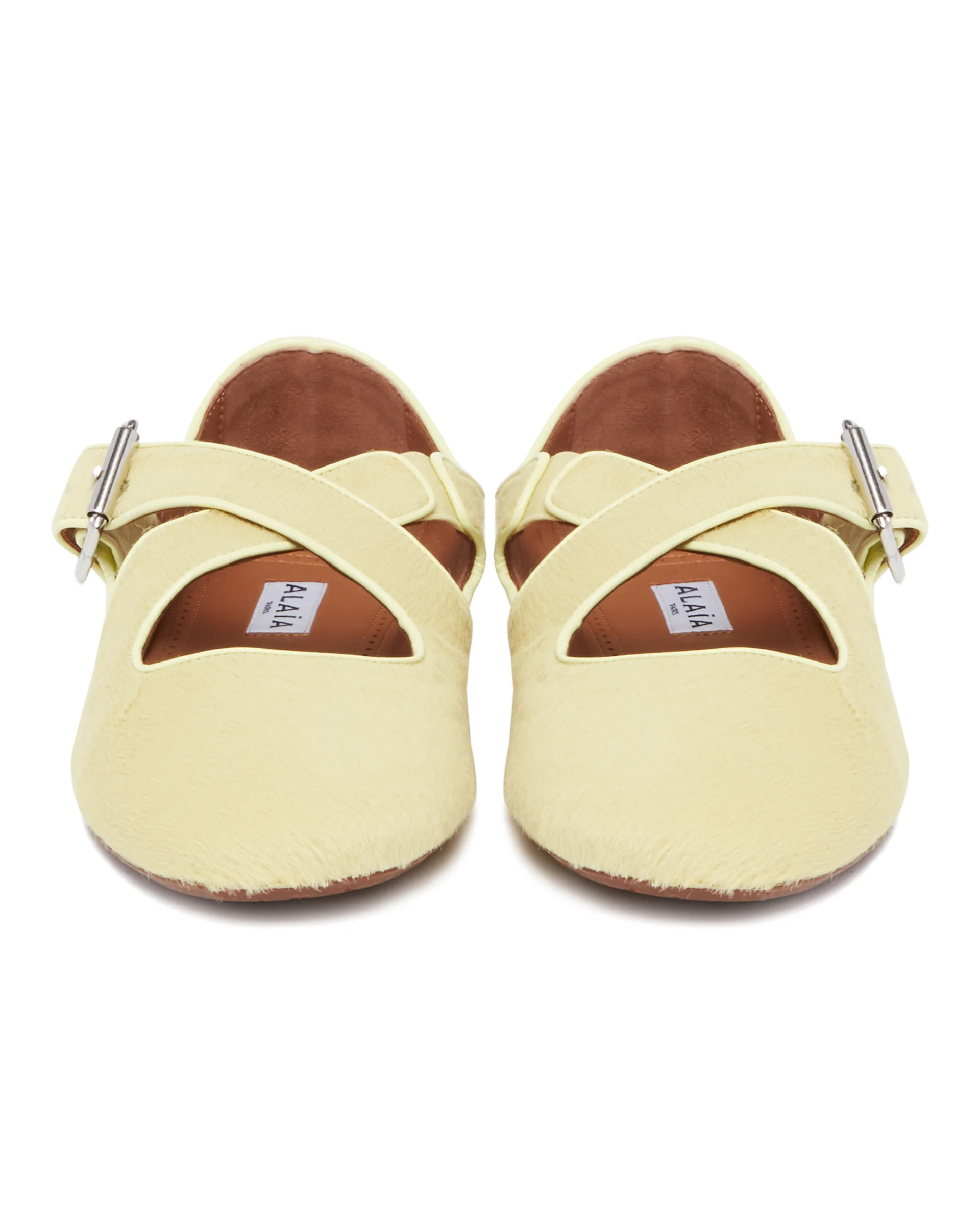 Ballerine Flat Incrociate In Cavallino Gialle - Image 4