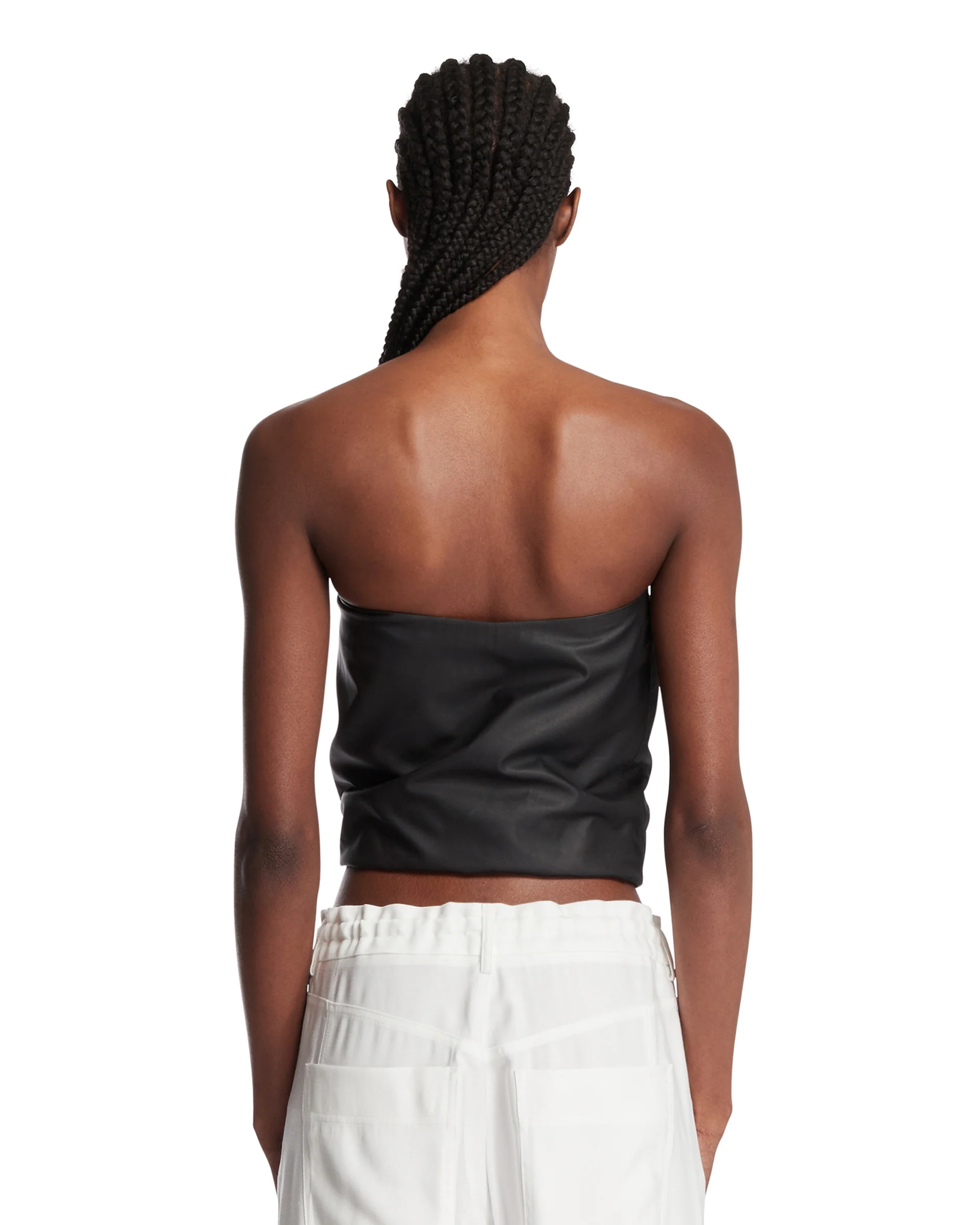 Top A Palloncino In Pelle Nero - Image 5
