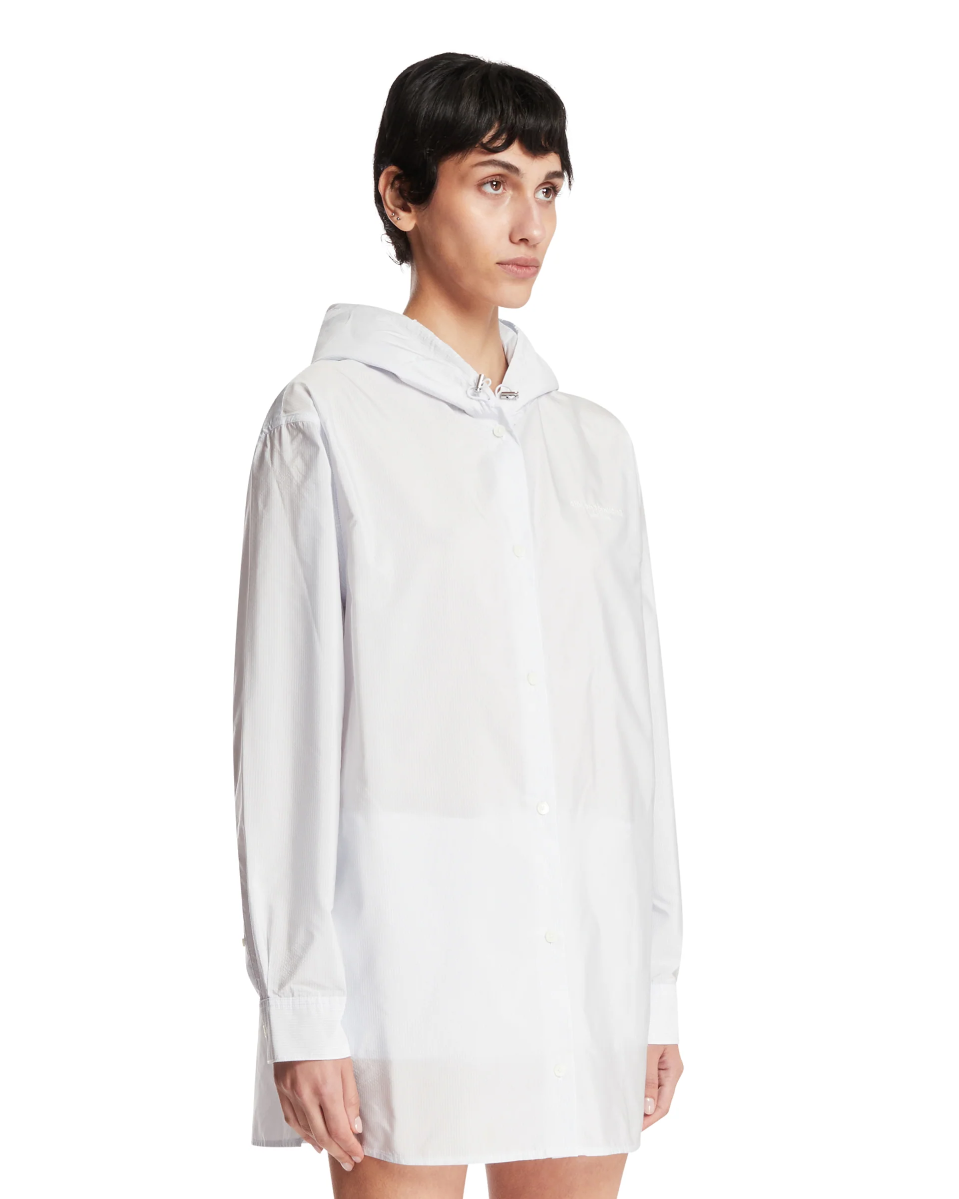 Track Jacket Con Cappuccio Bianca - Image 2