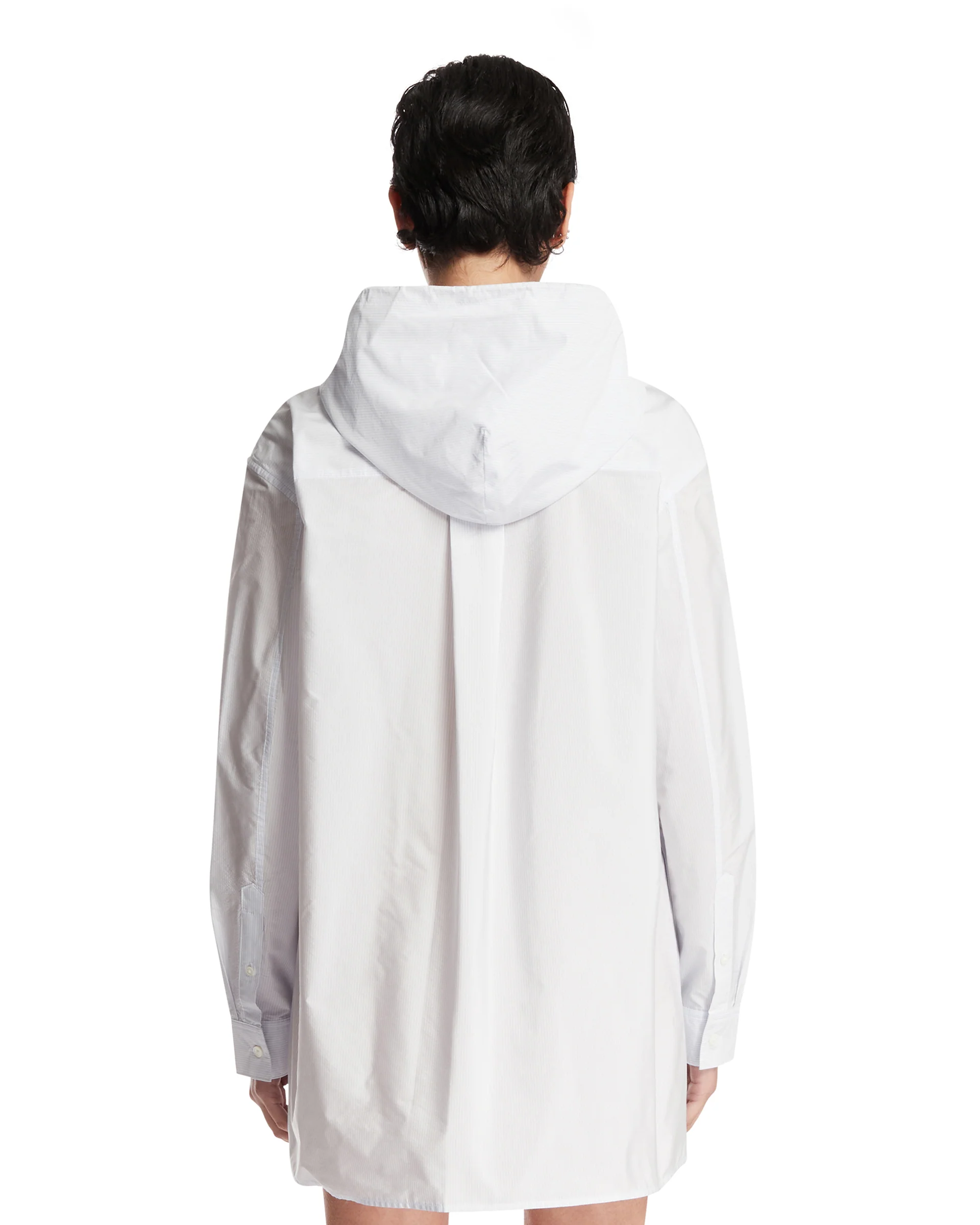 Track Jacket Con Cappuccio Bianca - Image 5