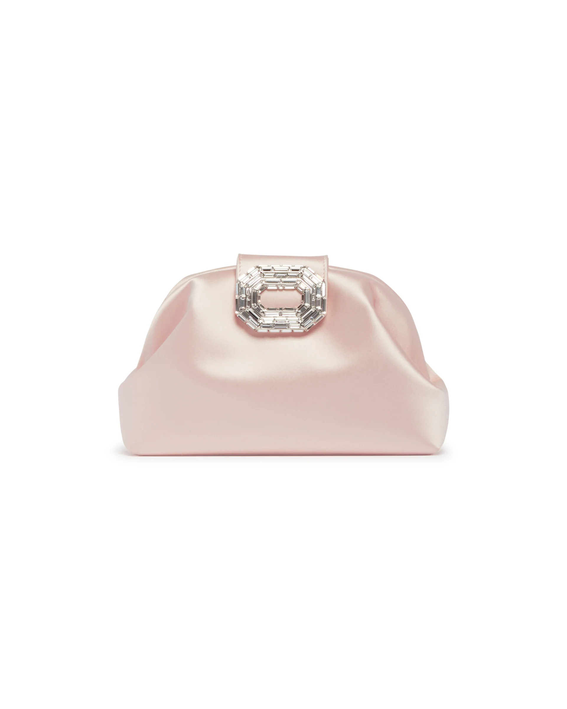 Camelia Clutch In Satin Beige - Image 2