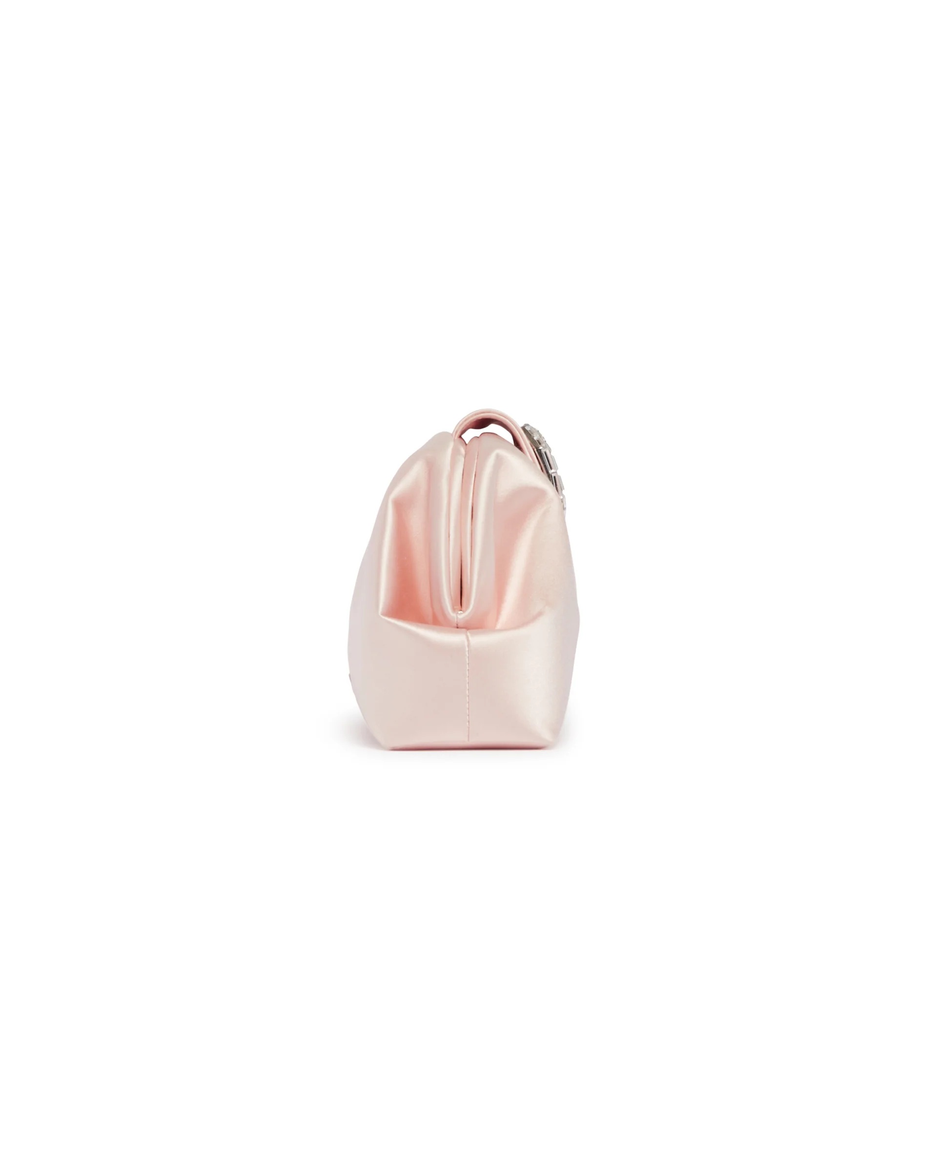 Camelia Clutch In Satin Beige - Image 6