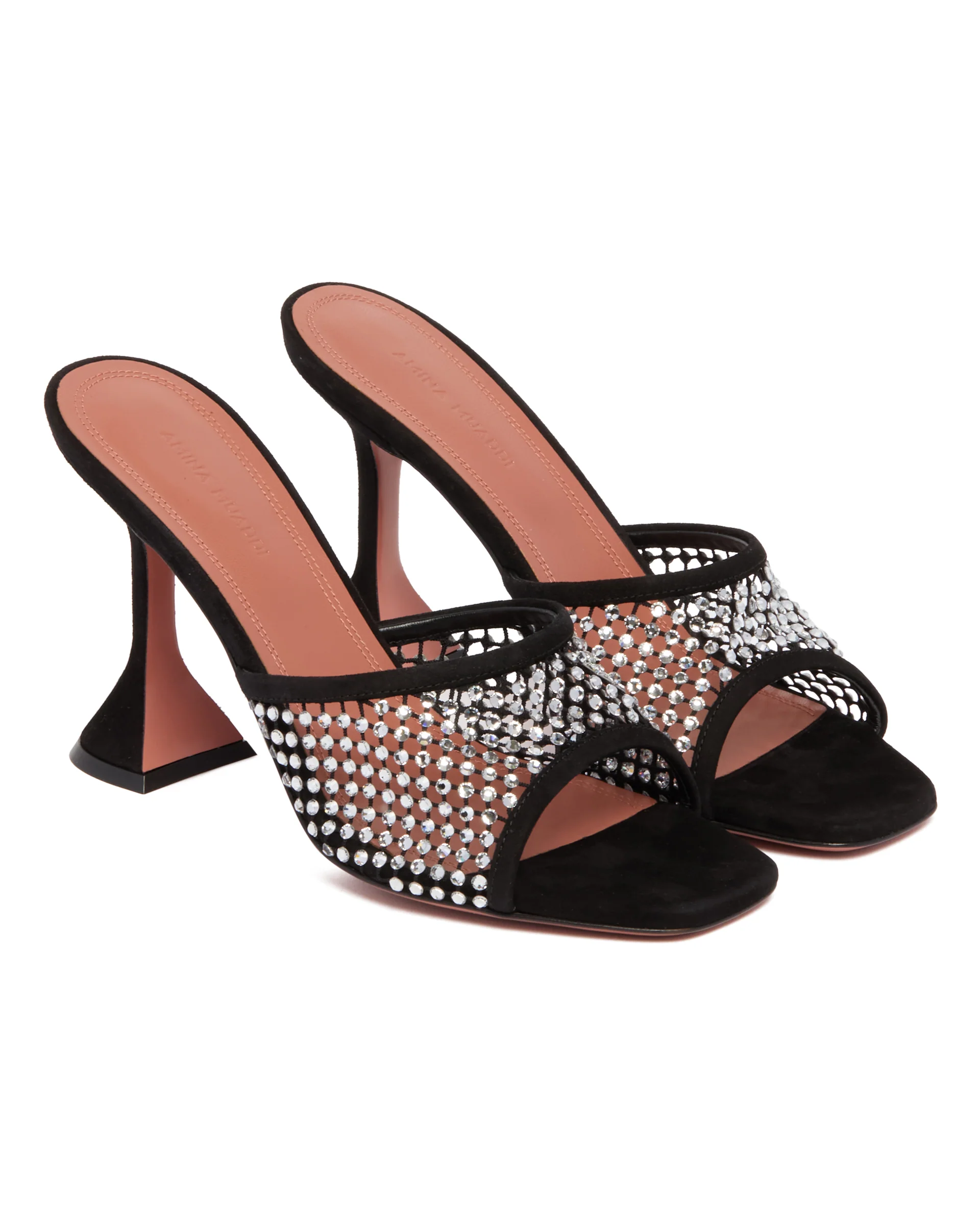 Mules Lupita Net Con Cristalli Nere - Image 3