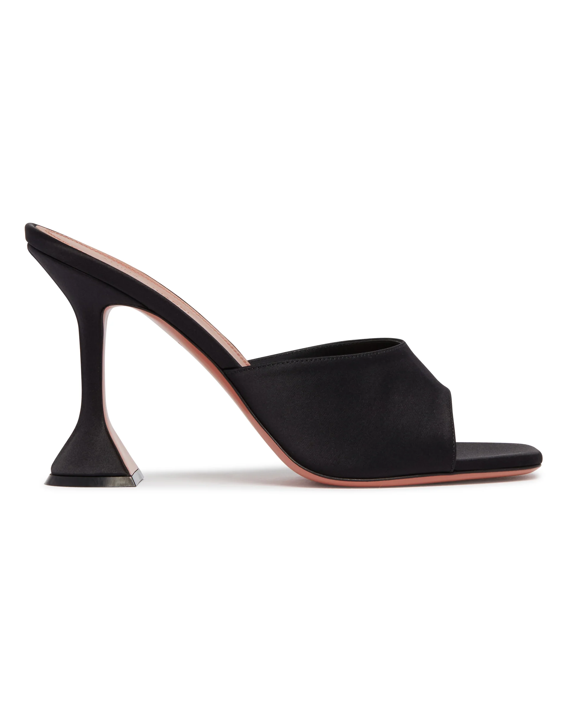Mules Lupita In Raso Nero - Image 2
