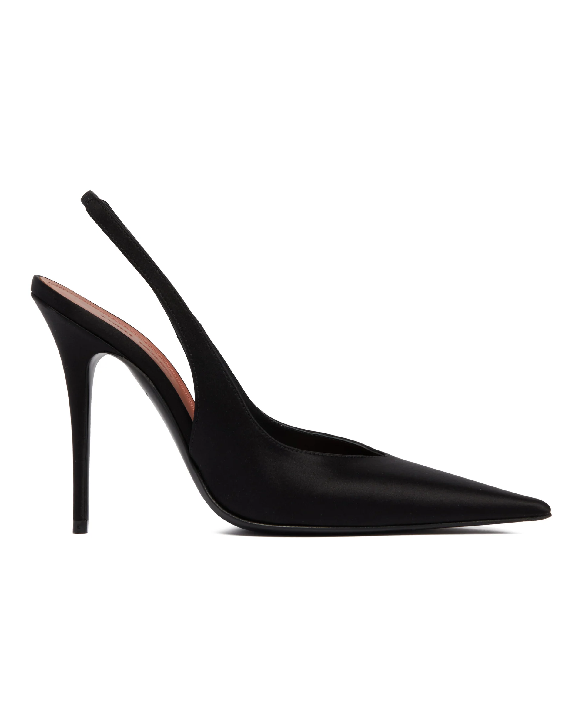 Slingback Anok In Satin Nere - Image 2