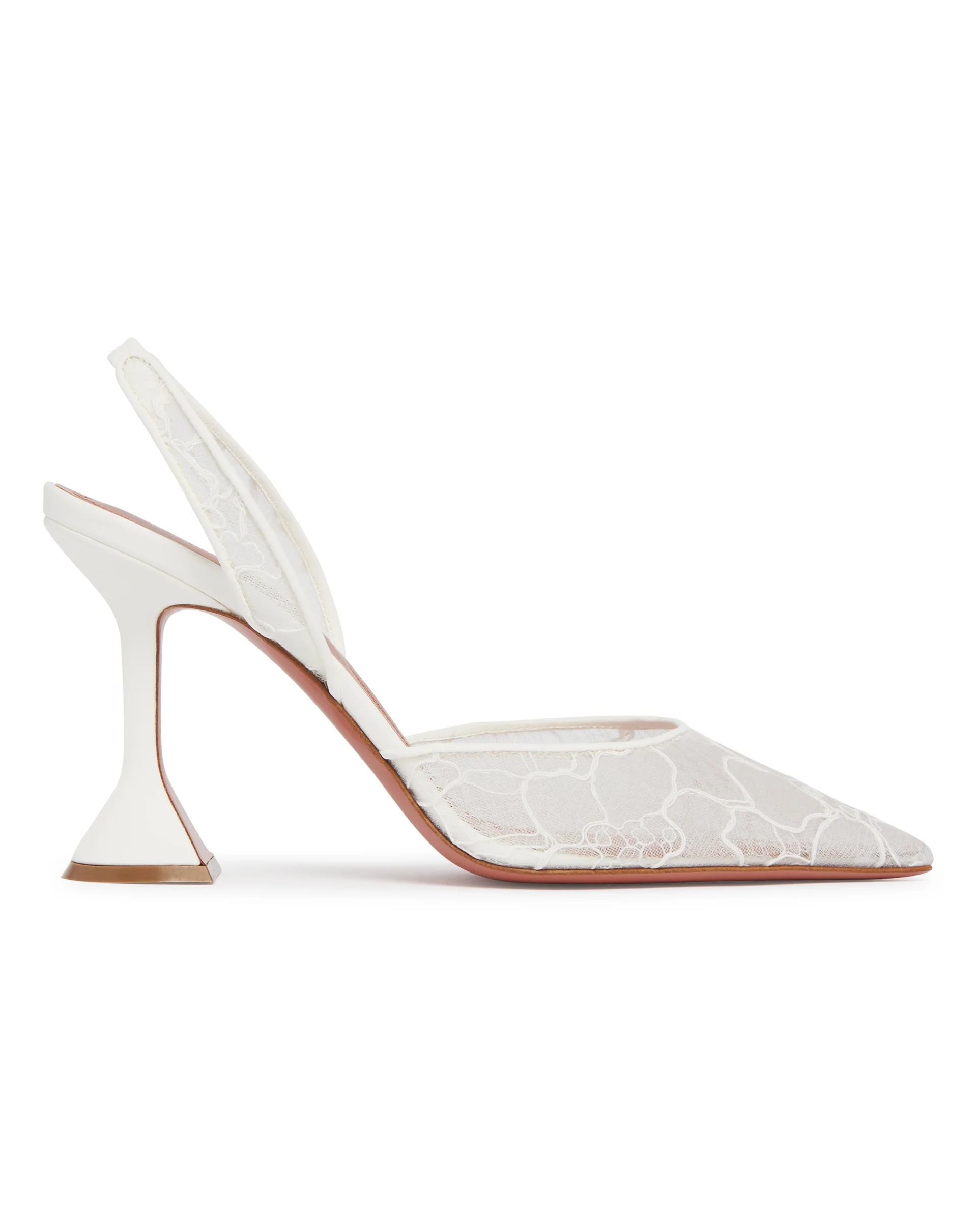 Slingback Holli In Pizzo Bianche - Image 2