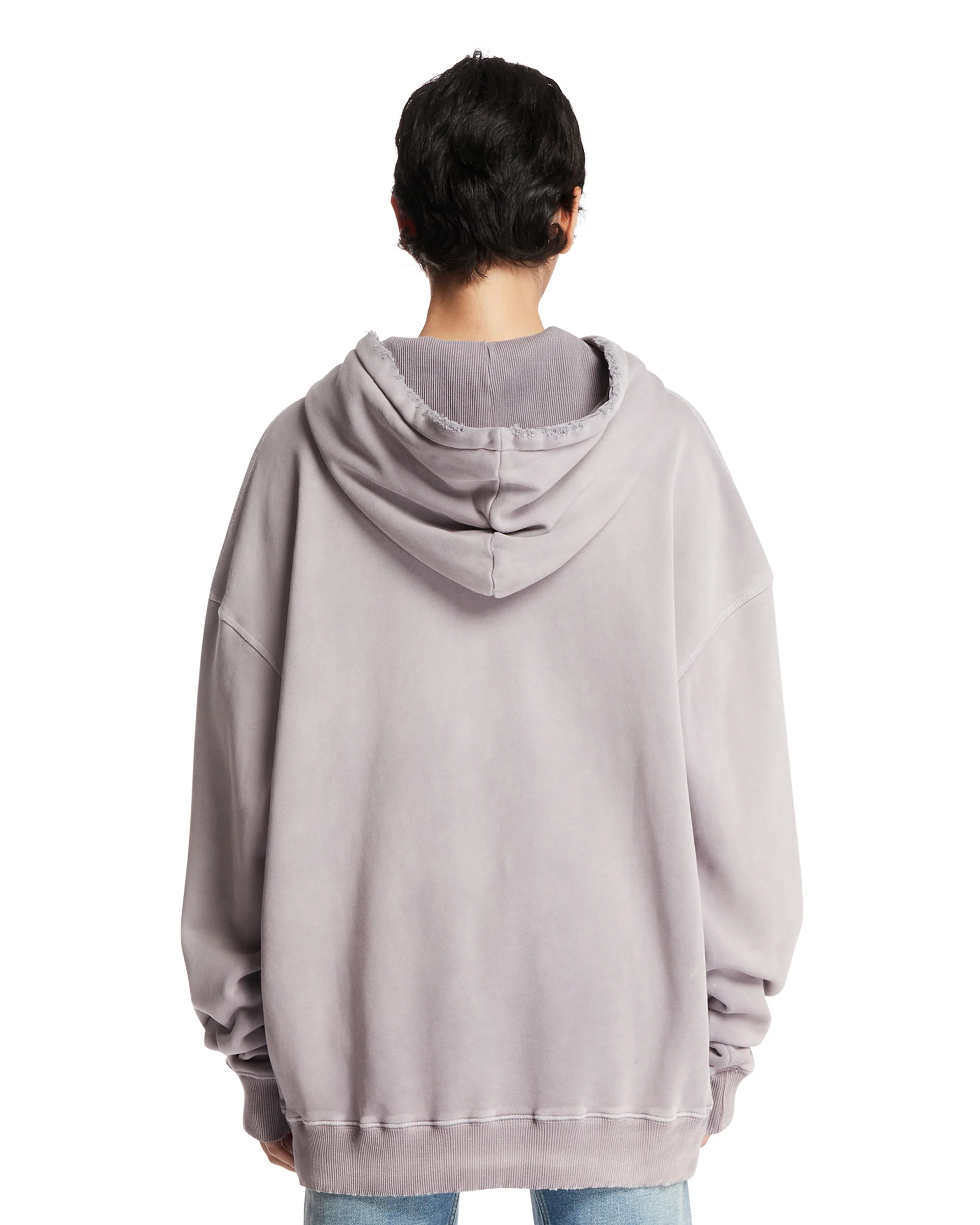 Felpa Oversize In Cotone Beige - Image 5