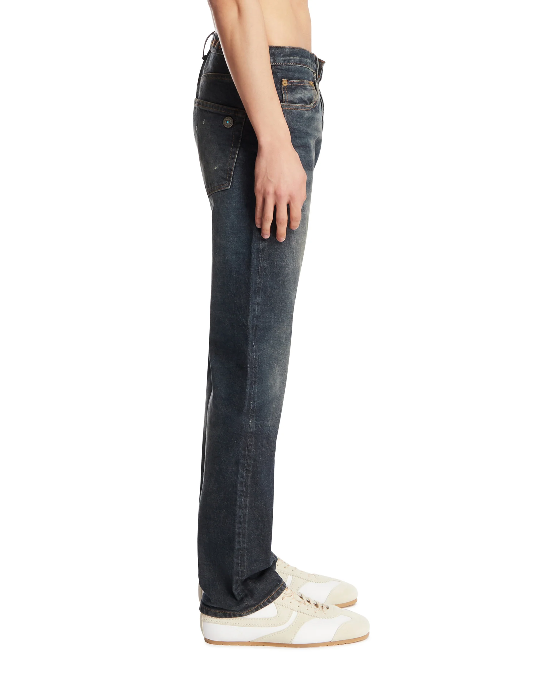 Jeans A Gamba Dritta Blu - Image 4