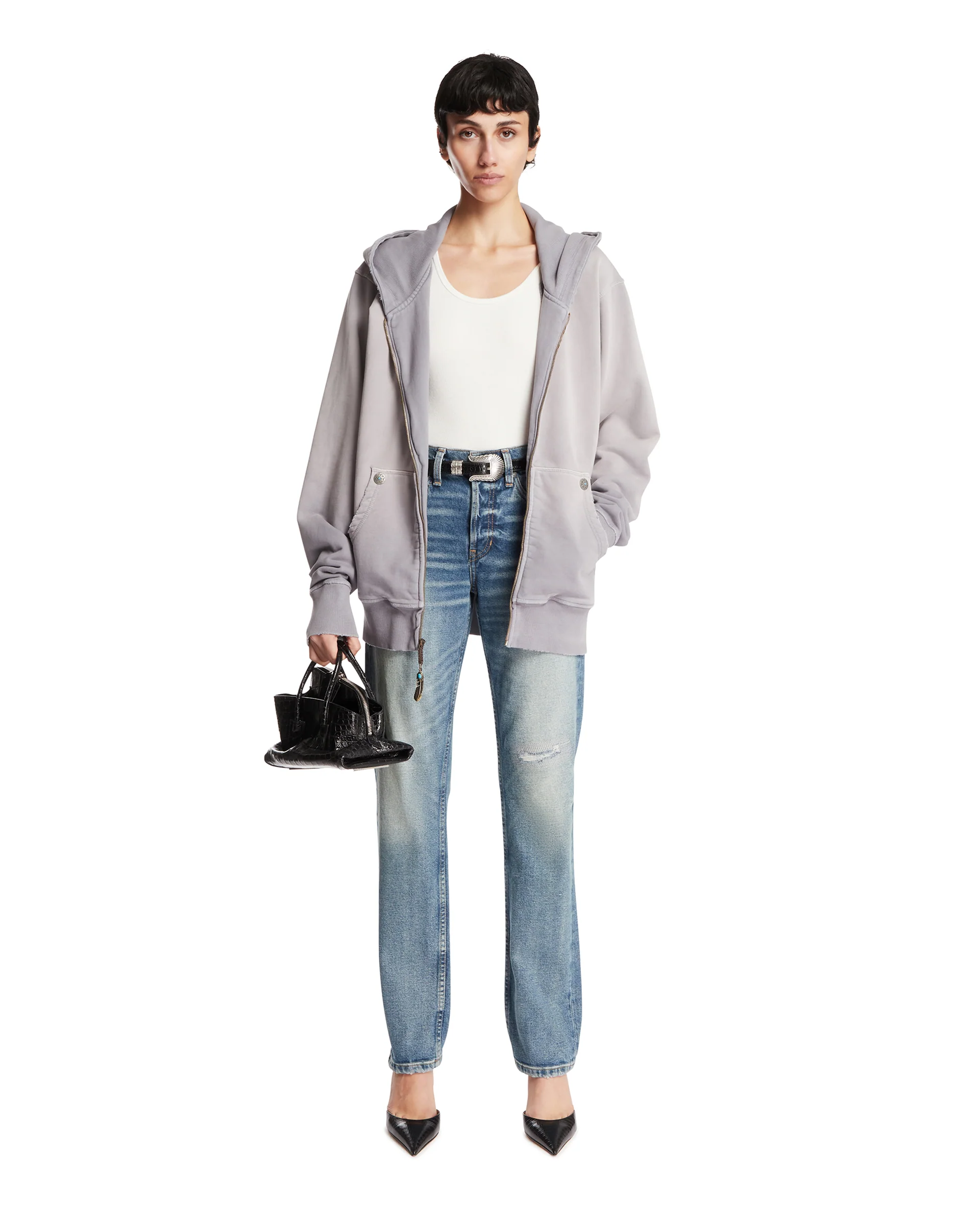 Jeans A Gamba Dritta Blu - Image 3