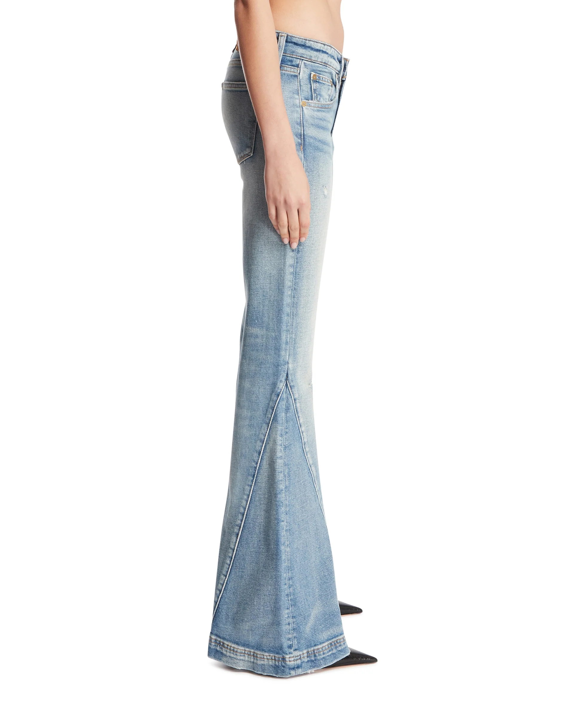 Jeans Texas Super Flare Blu - Image 4
