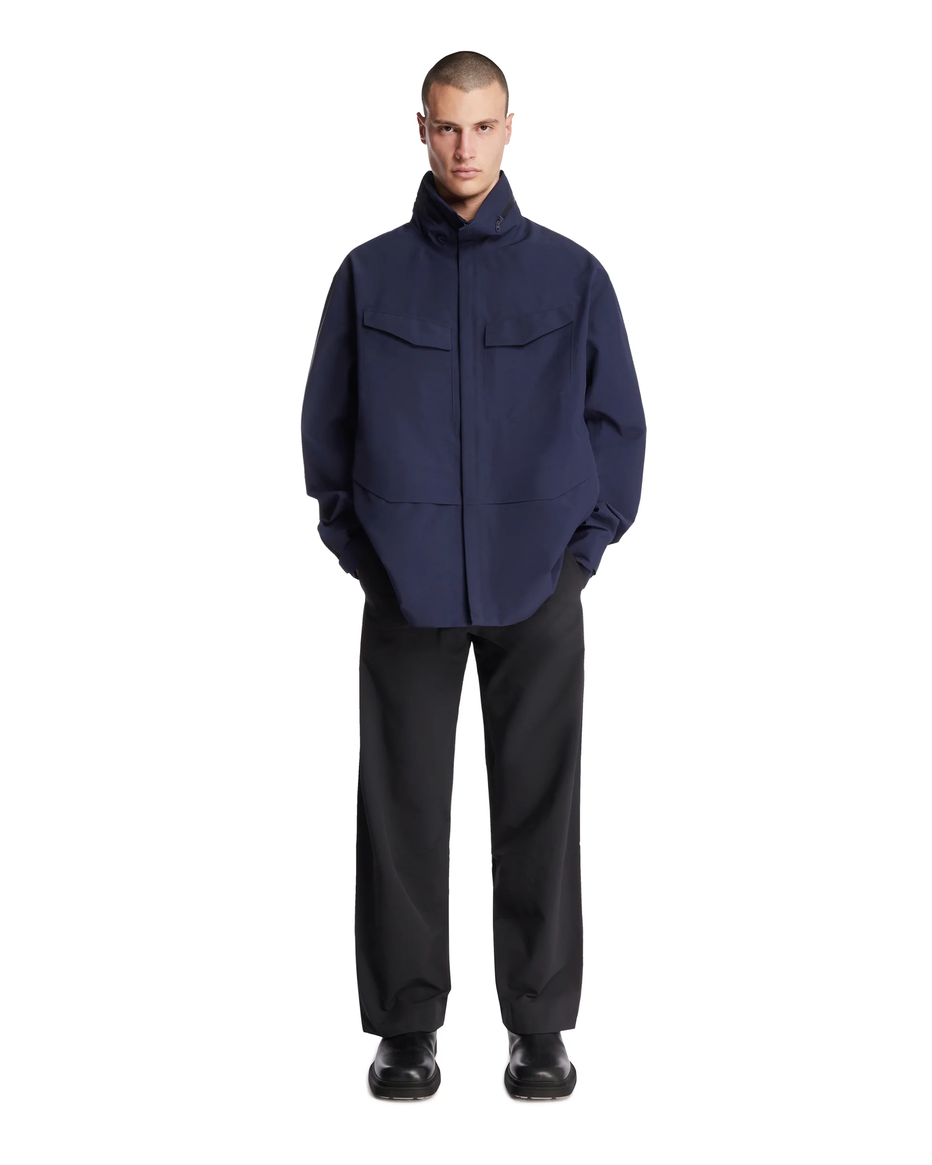 Field Jacket Impermeabile Blu - Image 3