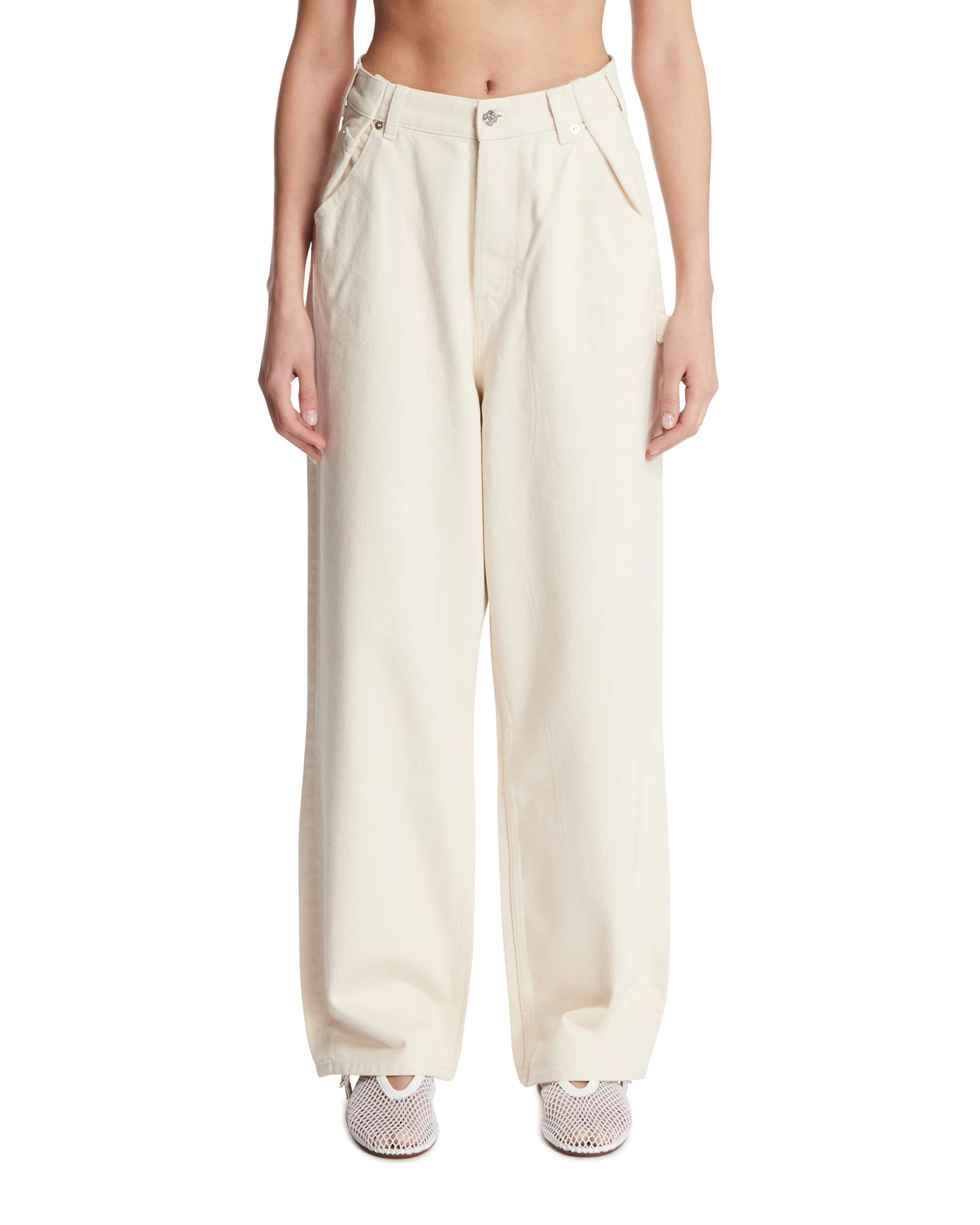 Pantaloni Utility Bianchi