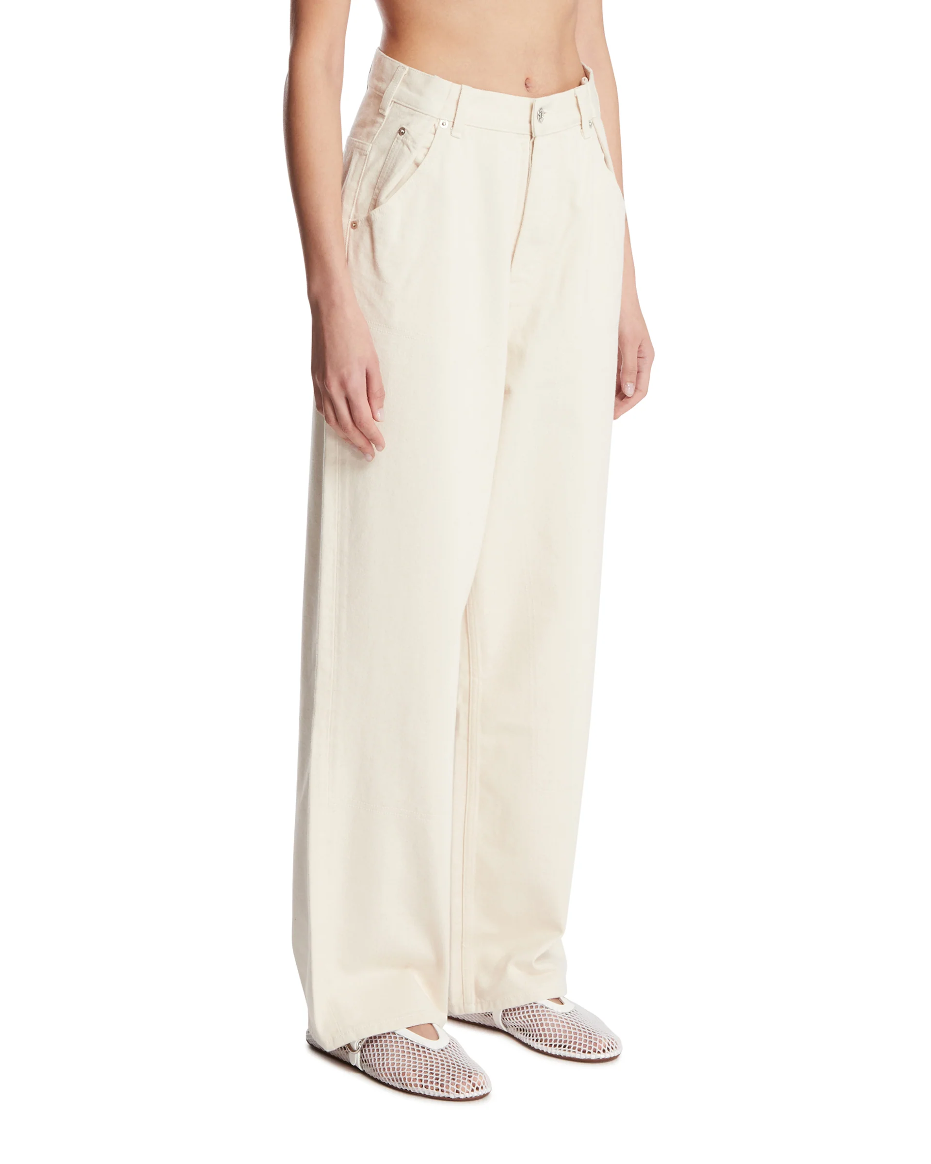 Pantaloni Utility Bianchi - Image 2