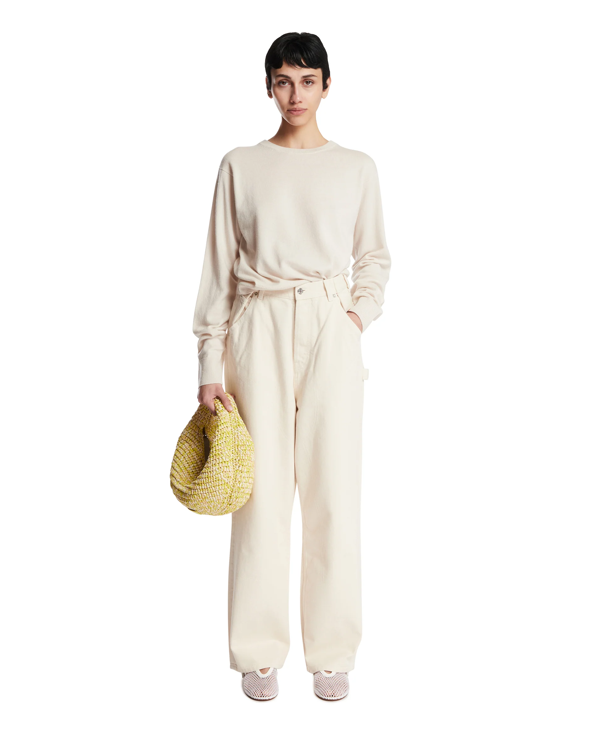 Pantaloni Utility Bianchi - Image 3
