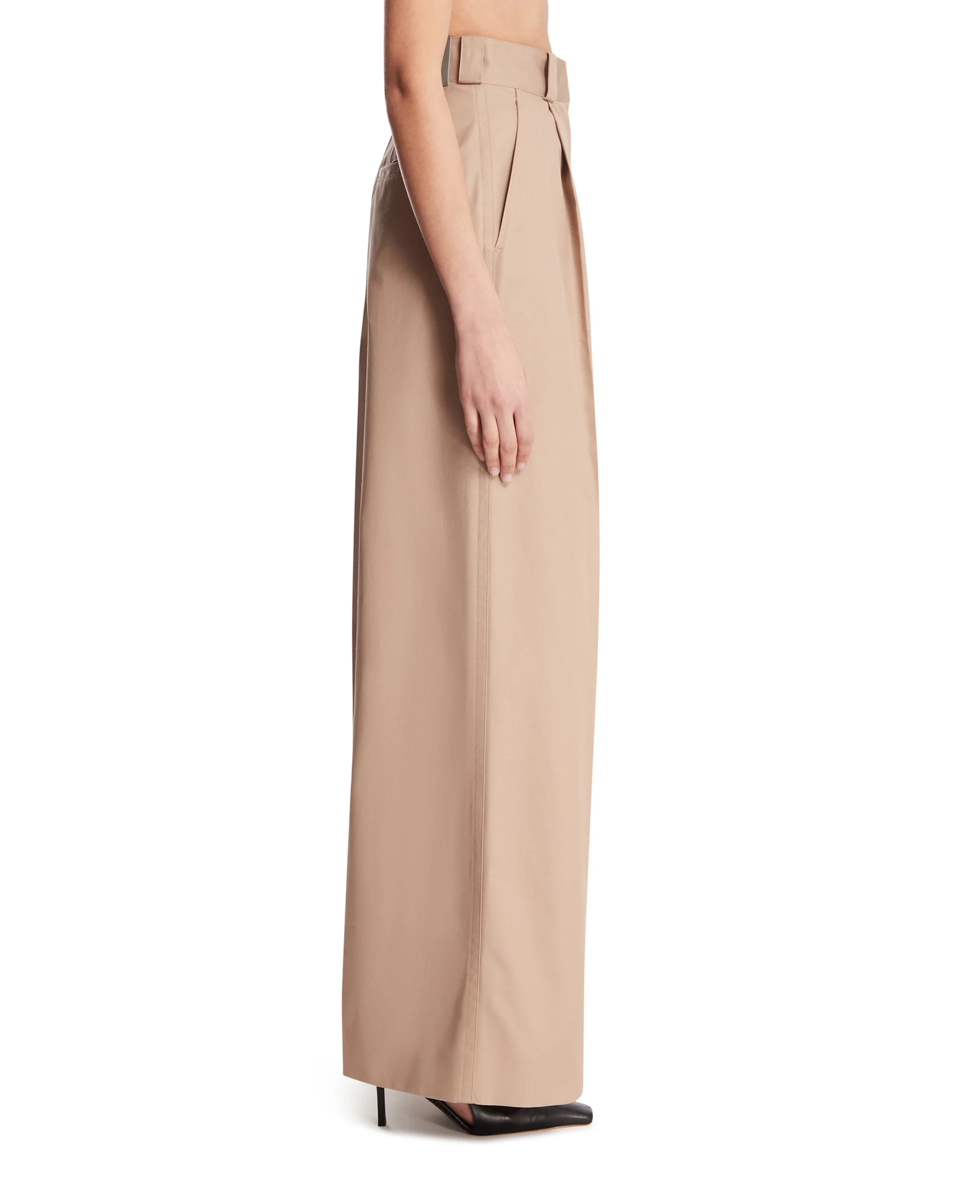 Pantaloni Ampi Beige - Image 4