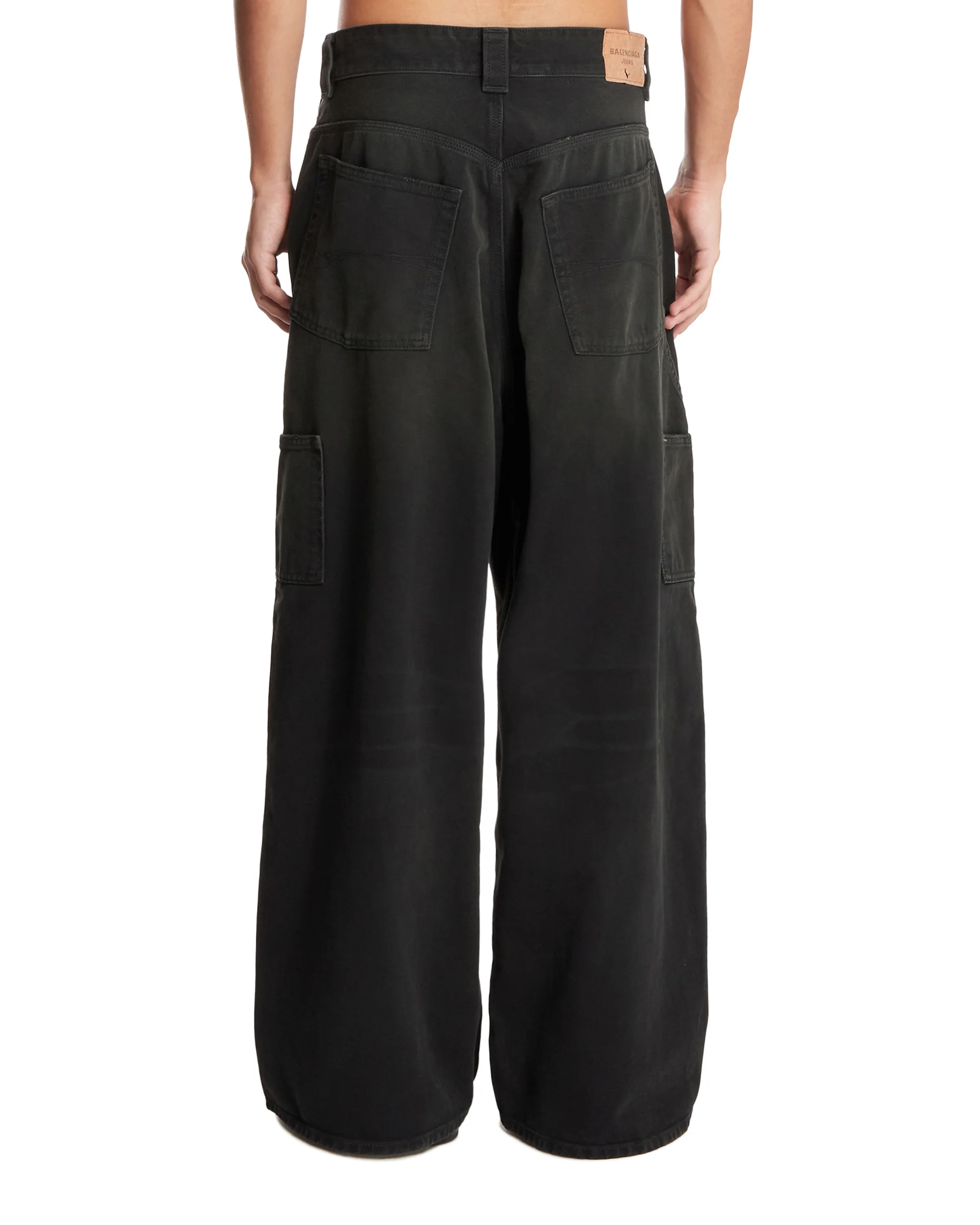 Pantaloni Baggy Ripped Off Neri - Image 5