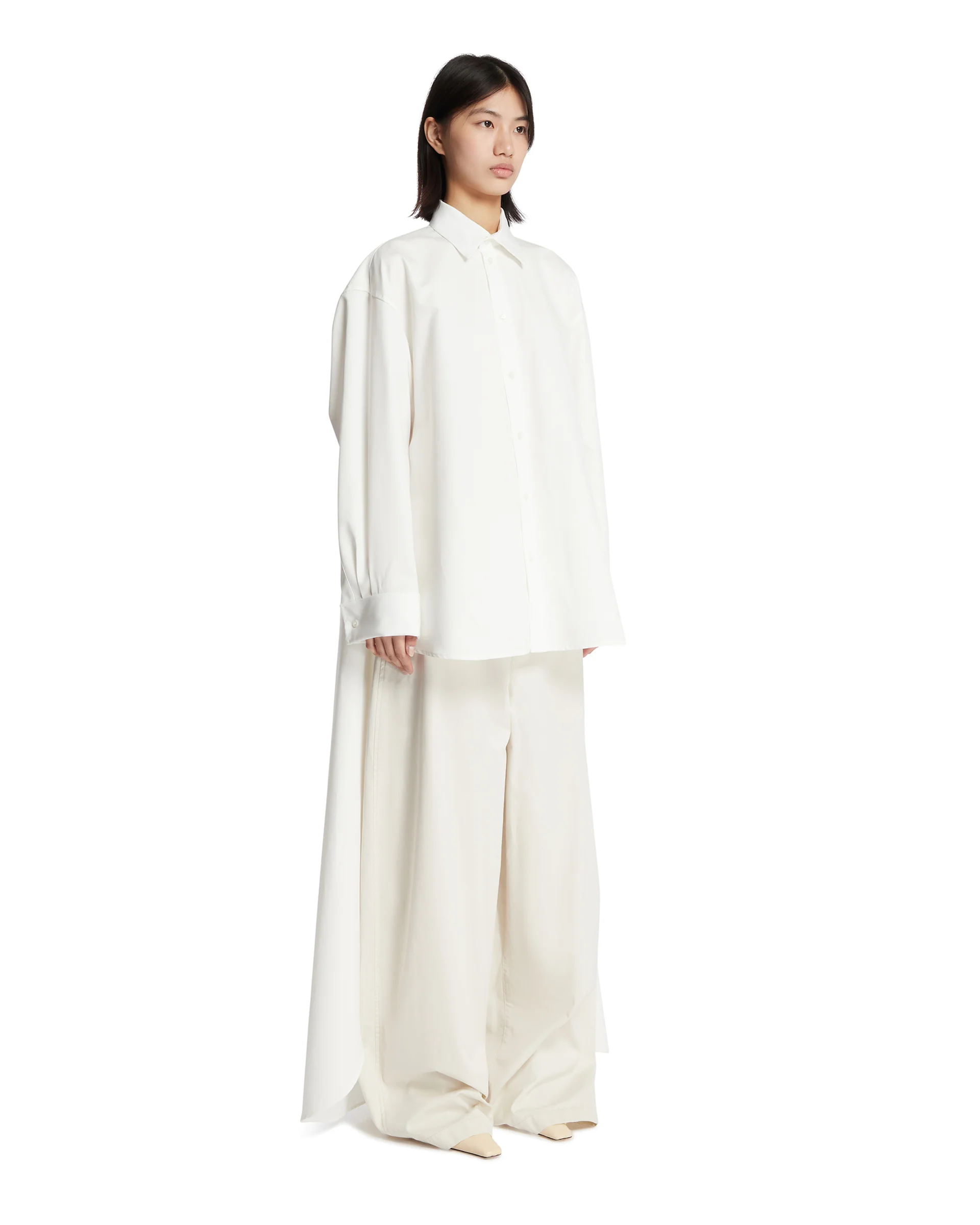 Camicia Con Strascico Bianca - Image 2