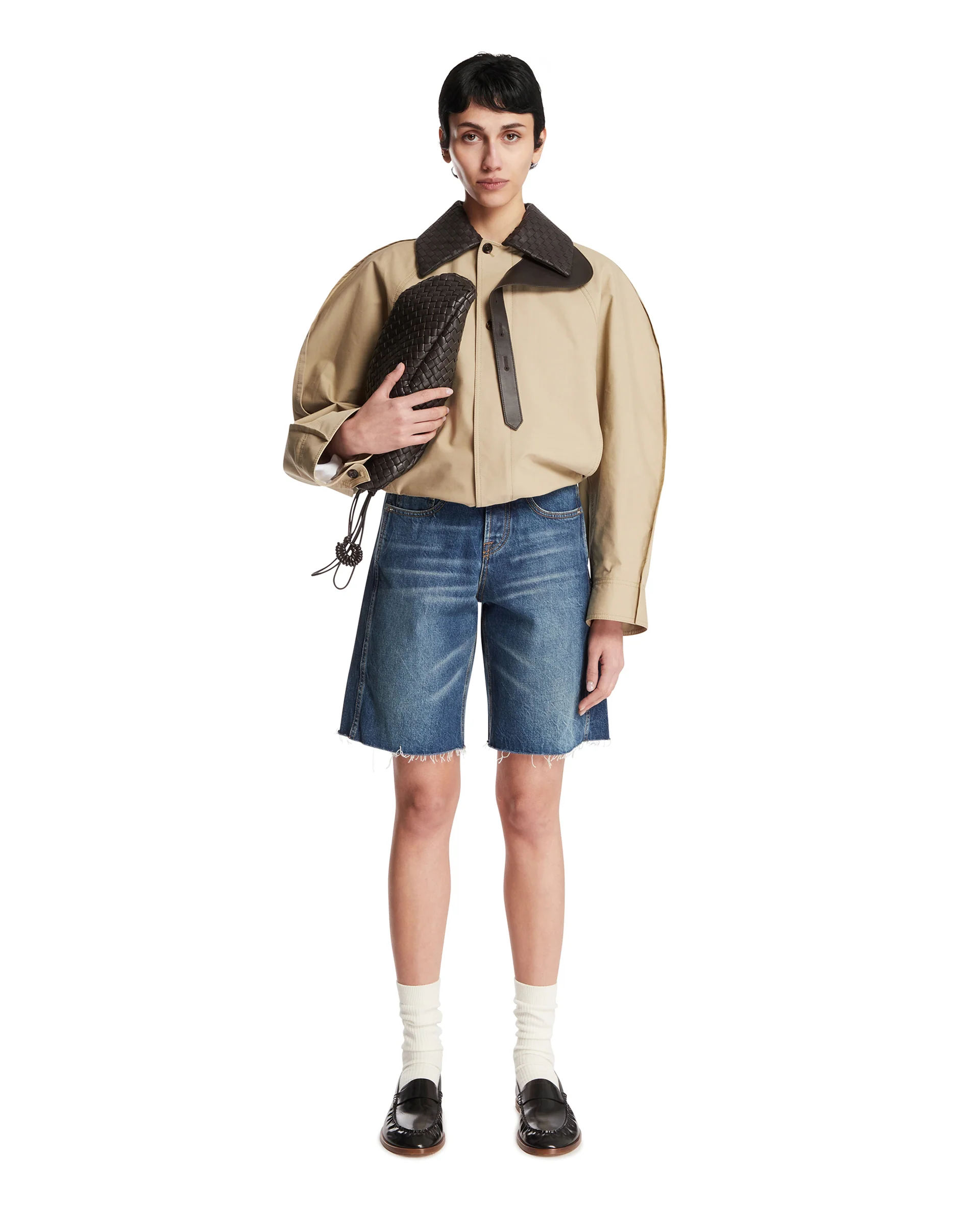 Giacca In Cotone Beige - Image 3