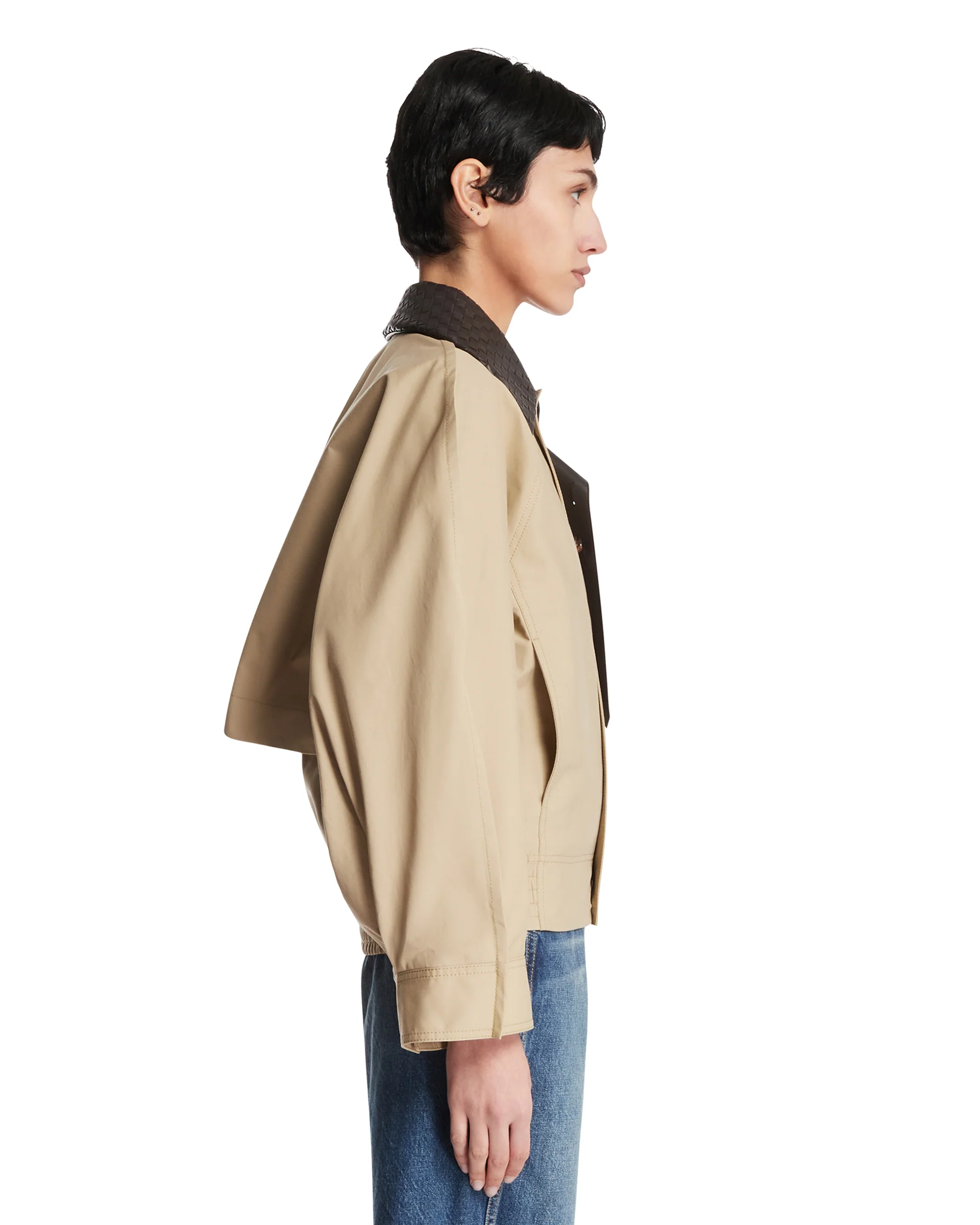 Giacca In Cotone Beige - Image 4