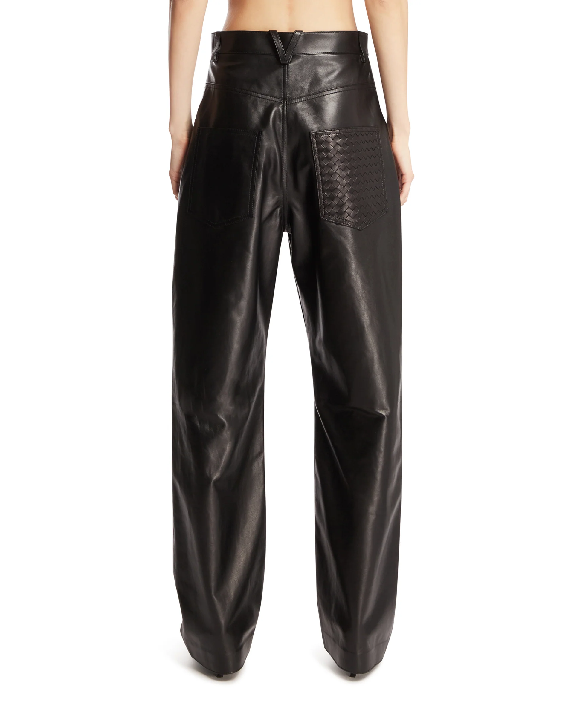Pantaloni In Pelle Neri - Image 5