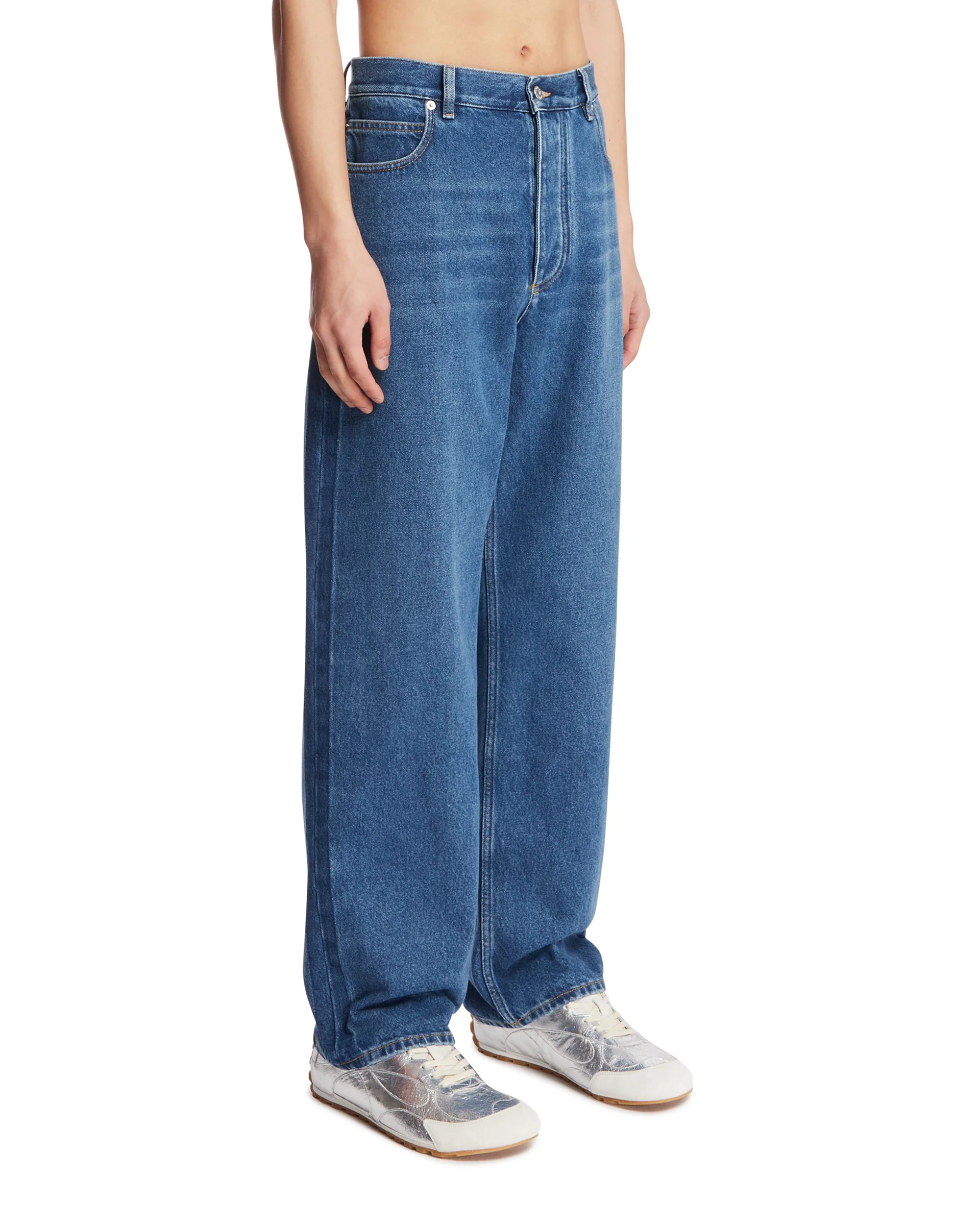 Jeans A Gamba Ampia Blu - Image 2