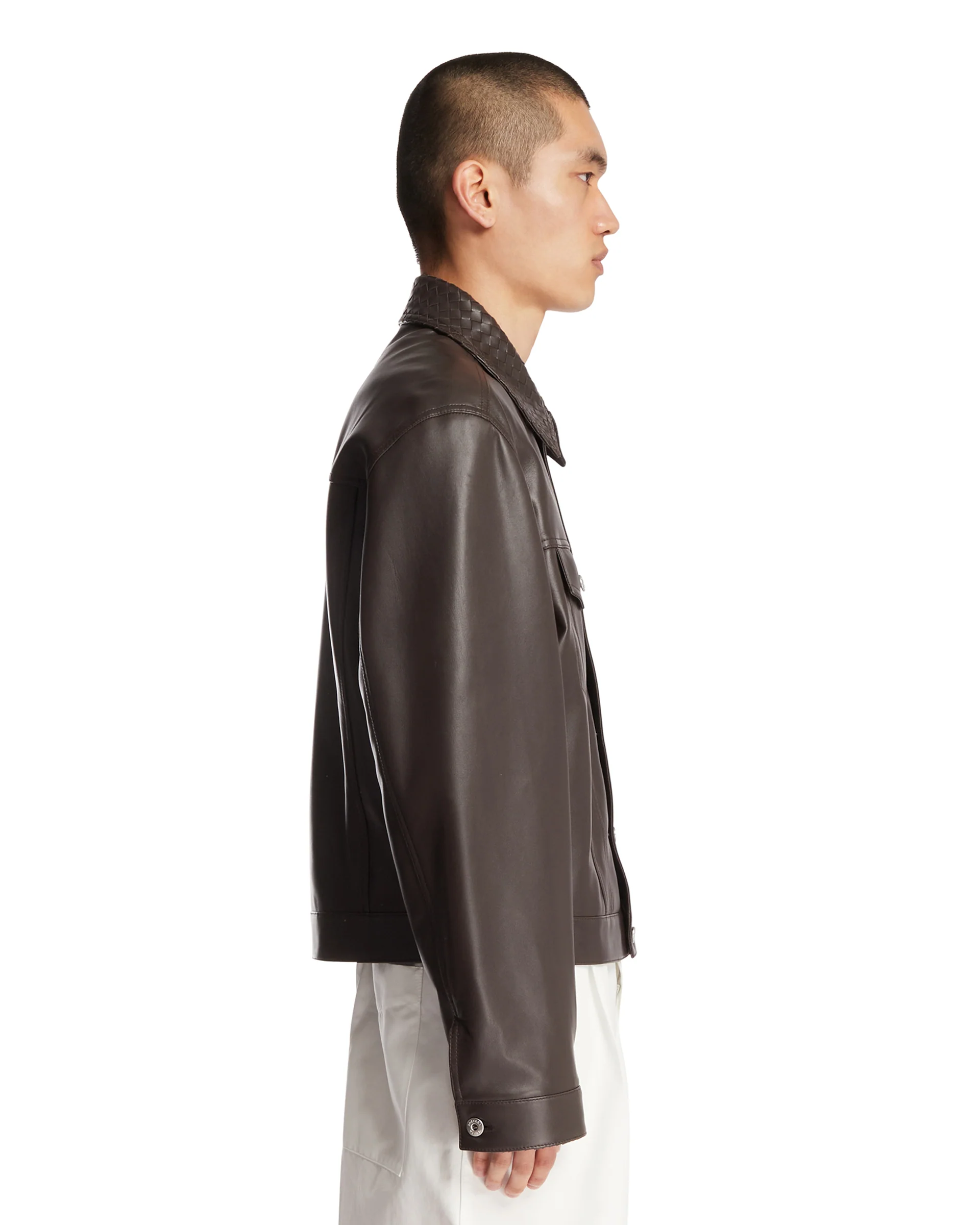 Giacca In Pelle Marrone - Image 4