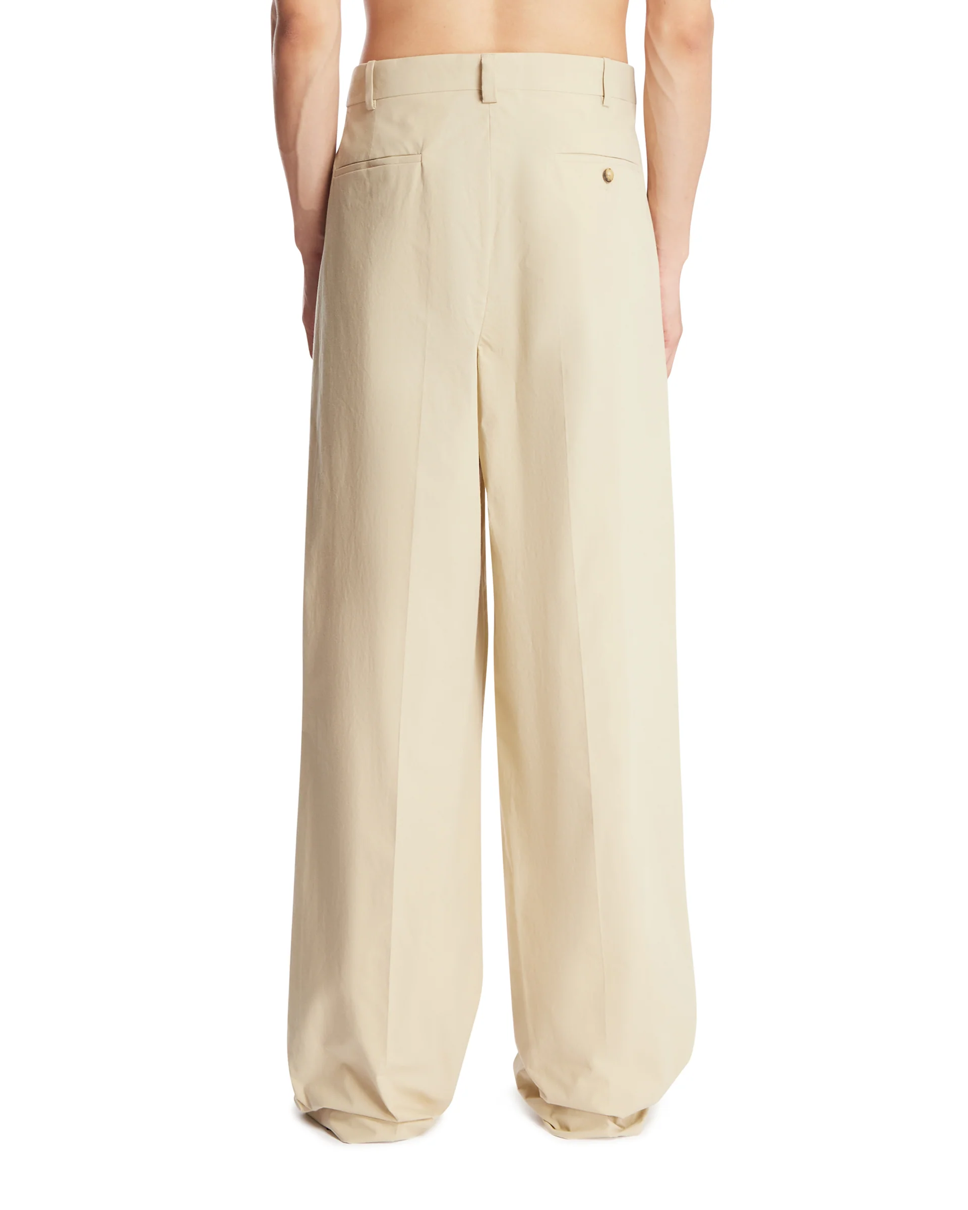 Pantaloni In Cotone Beige - Image 5