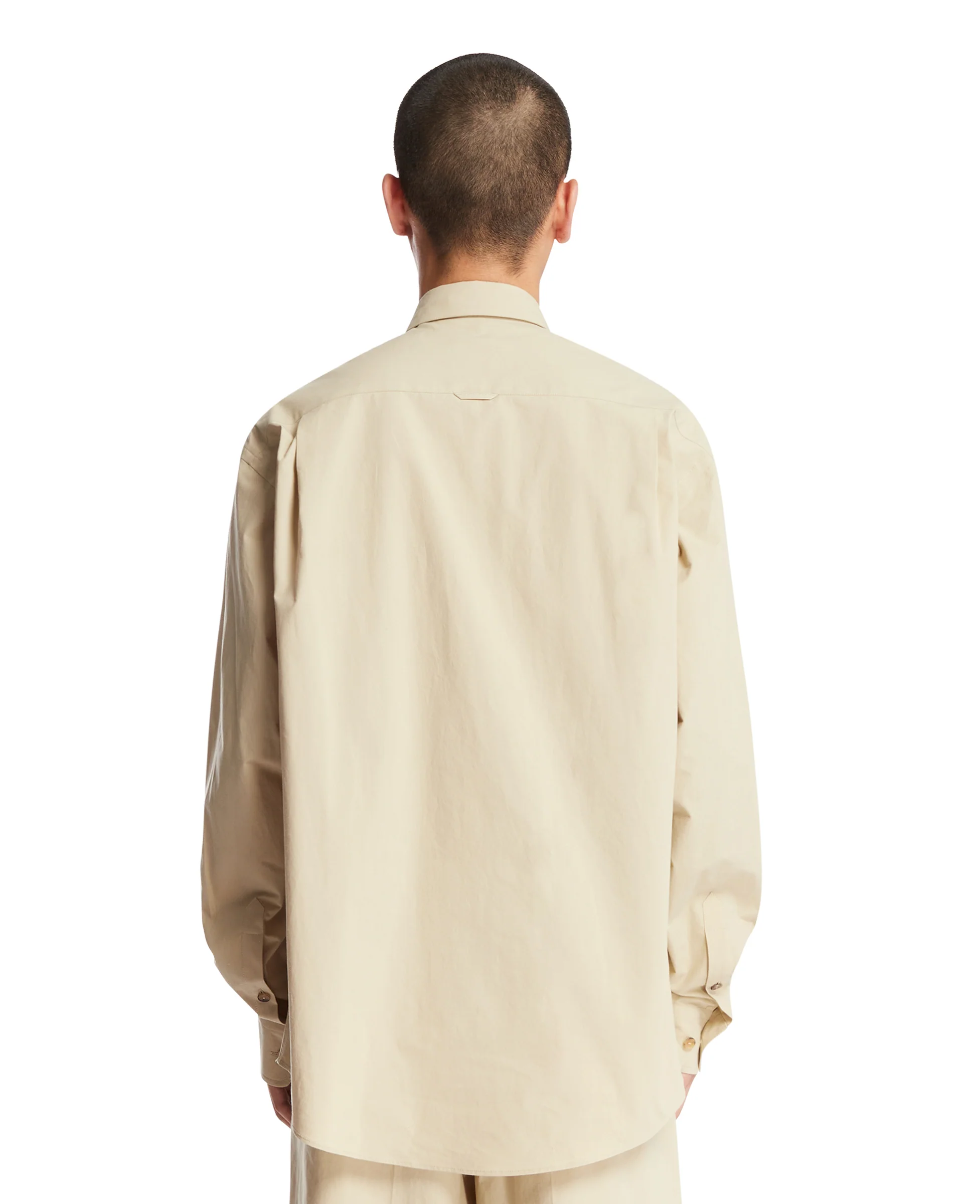 Camicia Con Tasche In Cotone Beige - Image 5