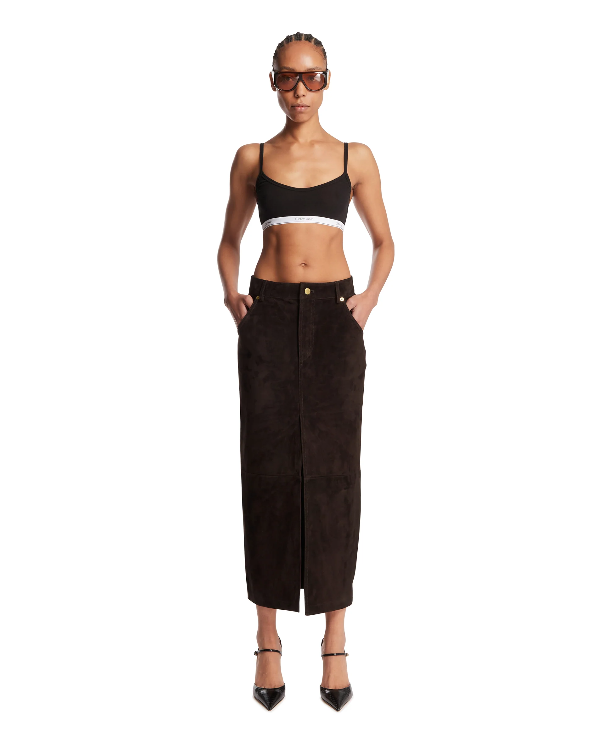 Brassiere Top Con Logo Nero - Image 3