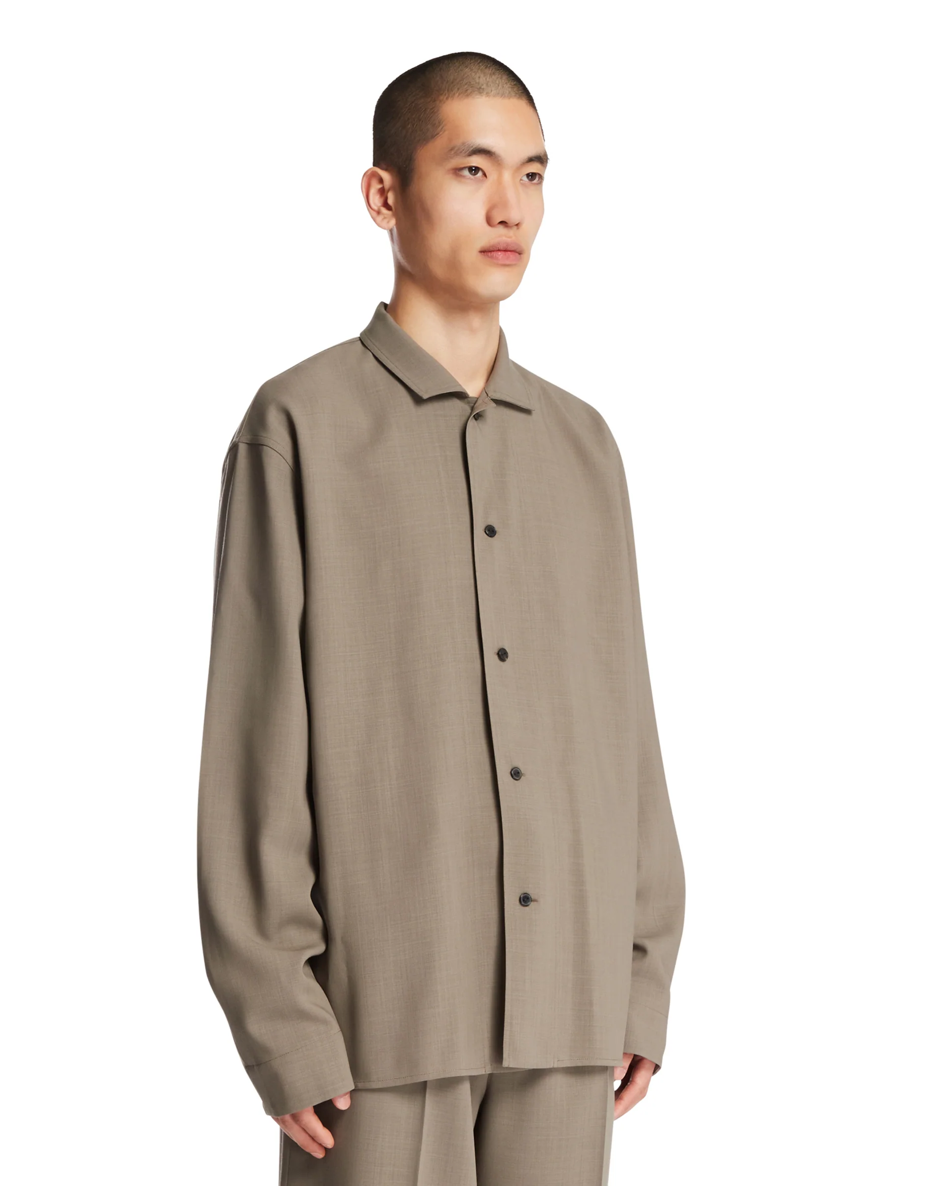 Camicia In Lana Grigia - Image 2