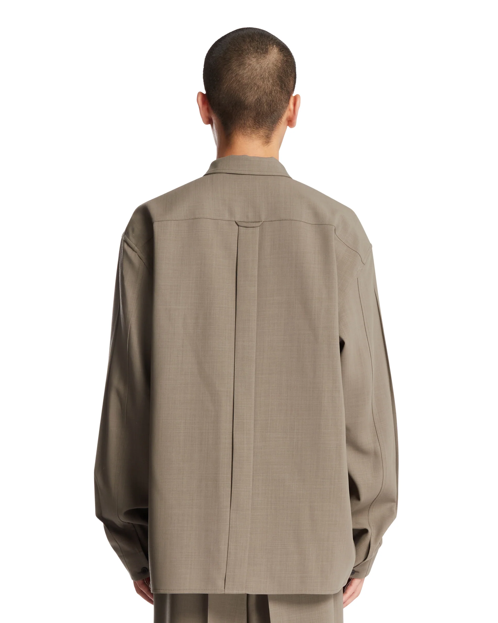 Camicia In Lana Grigia - Image 5