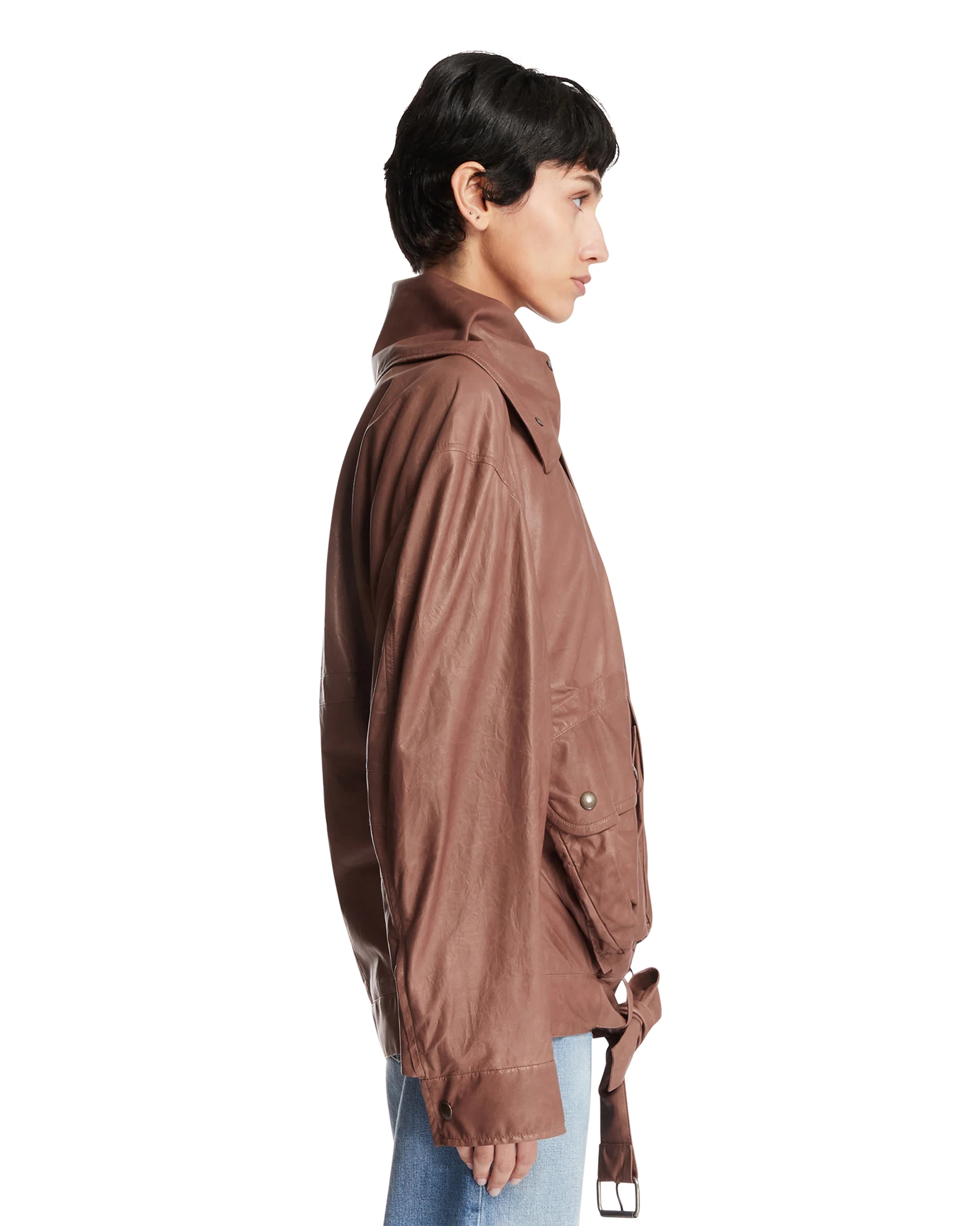 Giubbotto Bomber Isa Marrone - Image 4