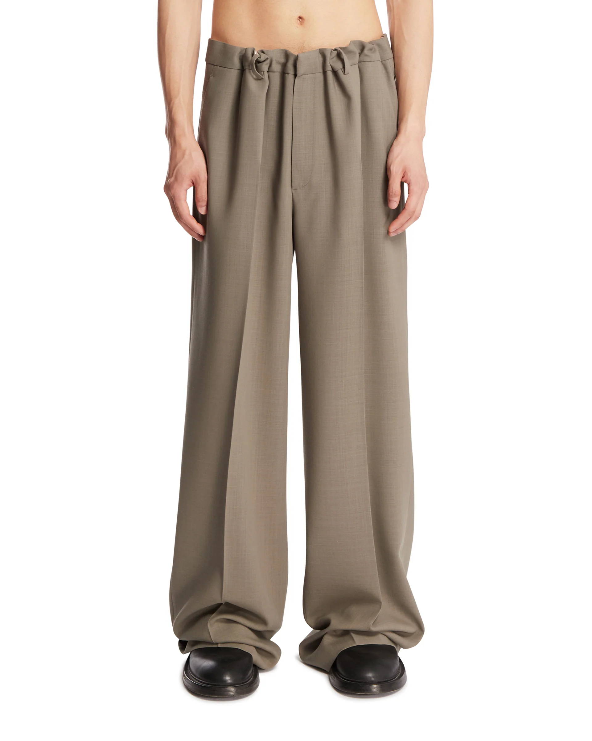 Pantaloni Con Coulisse Grigi